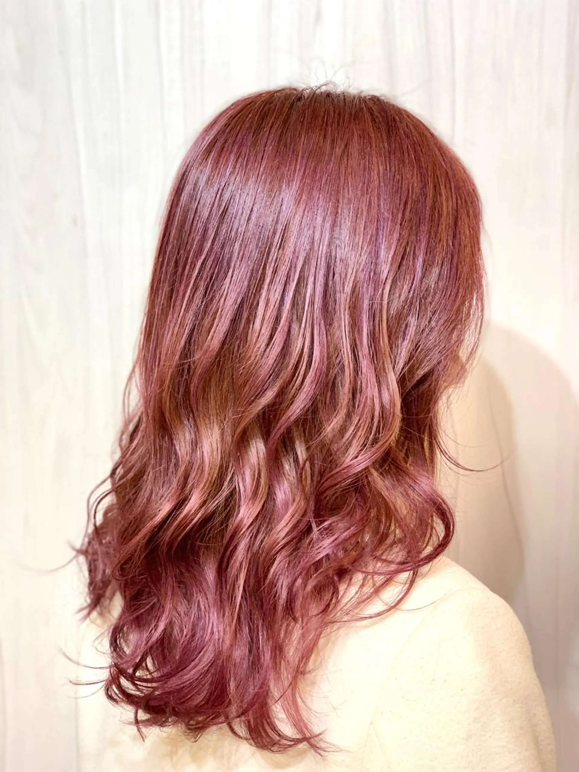 ミディアム カラー ヘアアレンジ ⭐️柏木皇気ブリーチ ムラ修正/他店直しのヘアスタイル