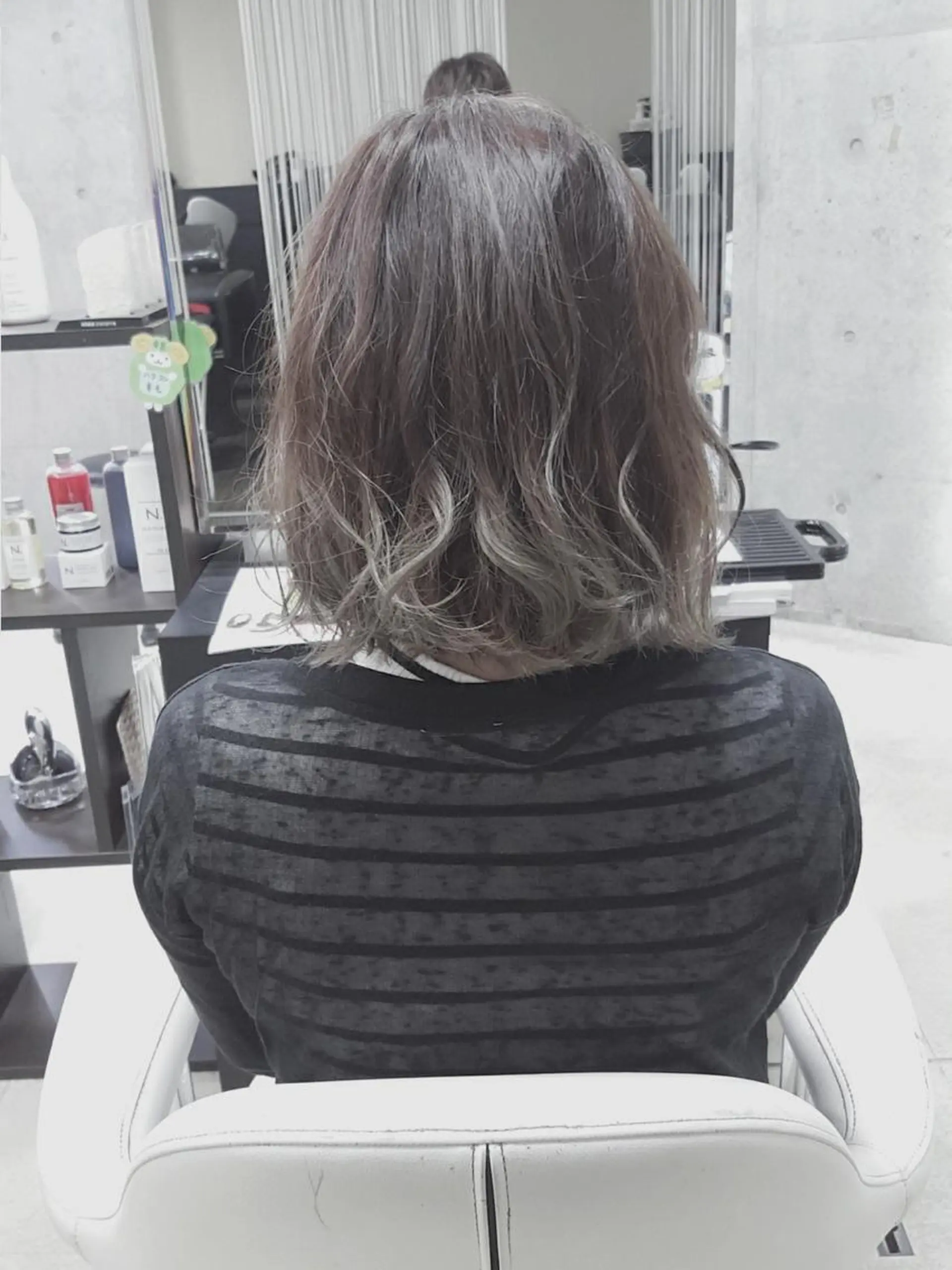 ショート アッシュ アッシュグレー brace 立花のヘアスタイル