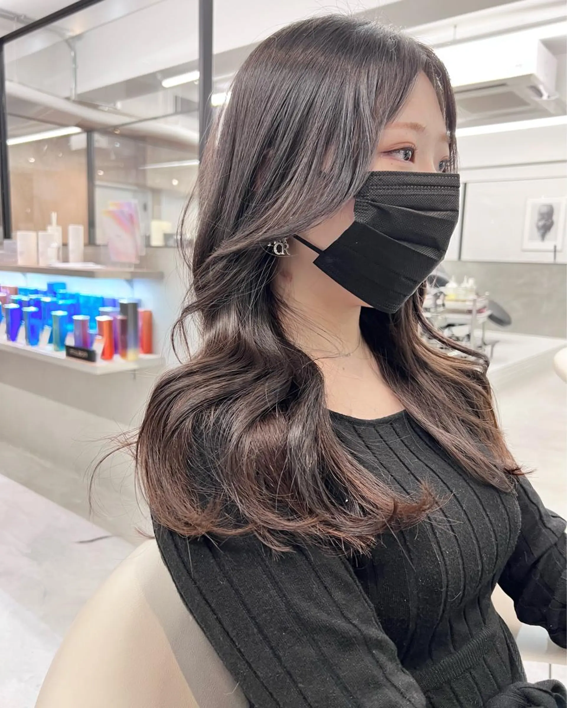 セミロング カット ヘアカラー 樫原裕二 /柔らかいカラーのヘアスタイル