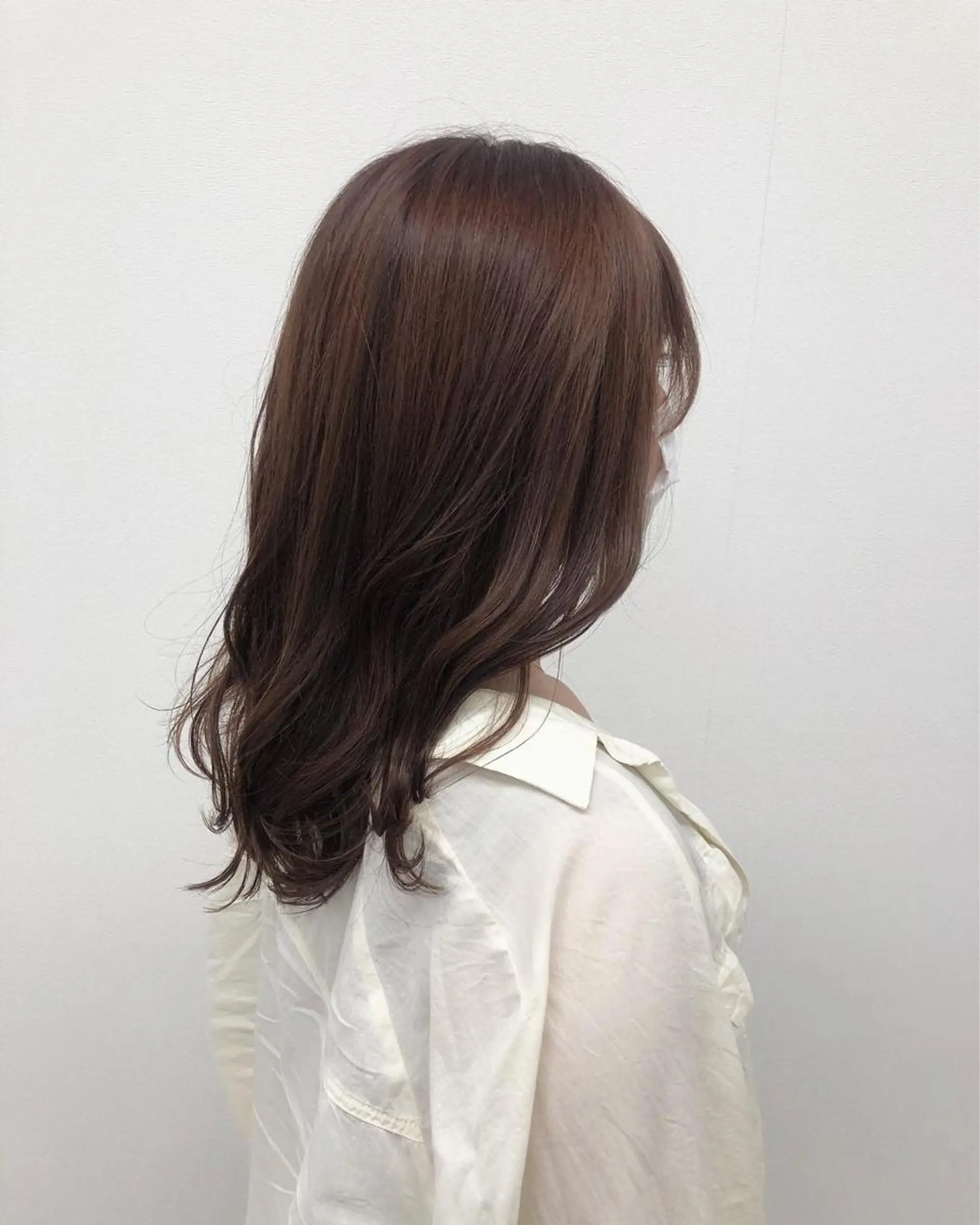 セミロング カラー ヘアアレンジ ブラウンカラー カット ヘアカラー トリートメント 酸性縮毛矯正🧴韓国 レイヤー/髪質改善のヘアスタイル