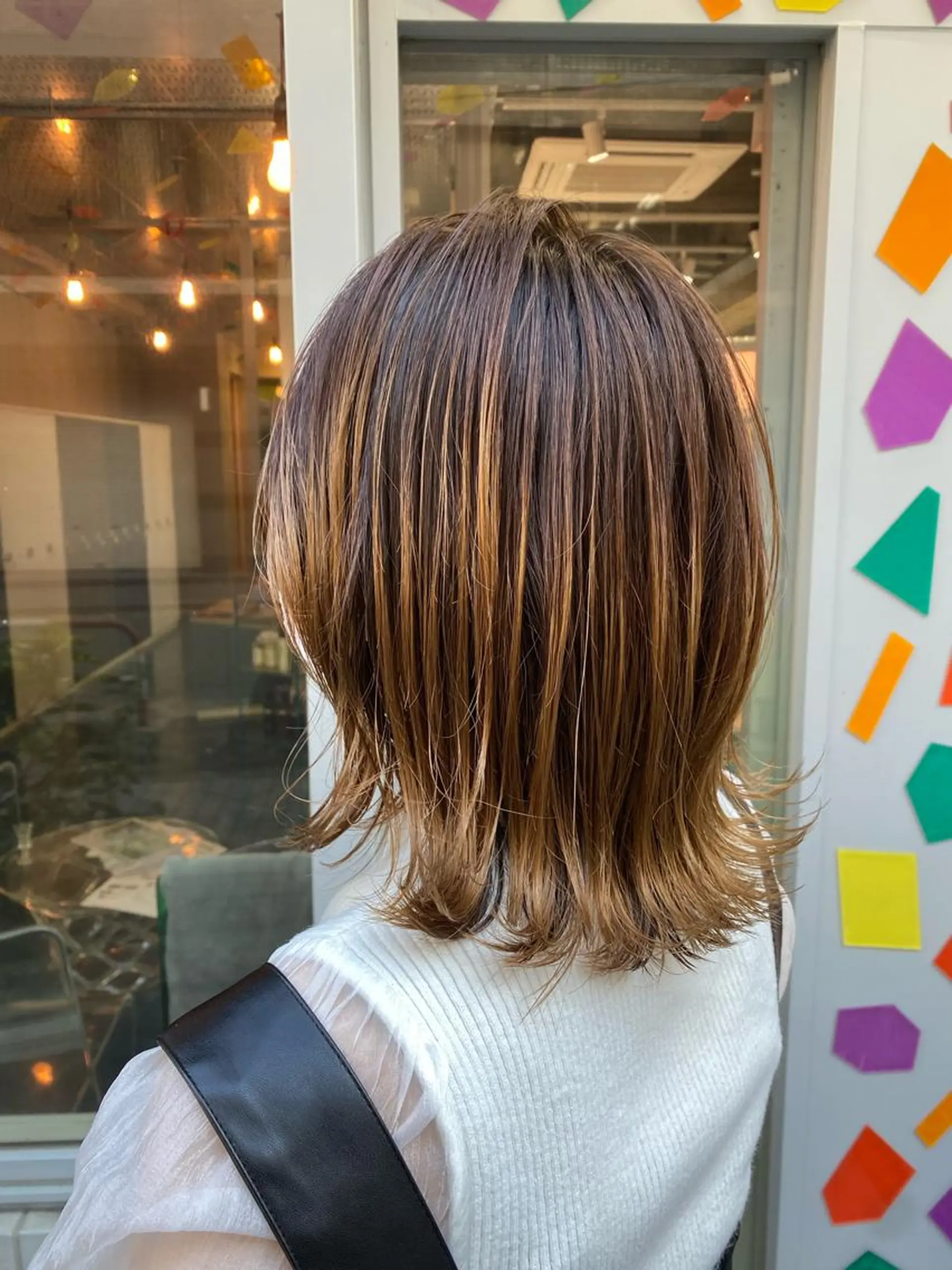 ミディアム カラー バレイヤージュ レイヤーカット トリートメント Riganuts池袋 Hayato✂︎のヘアスタイル