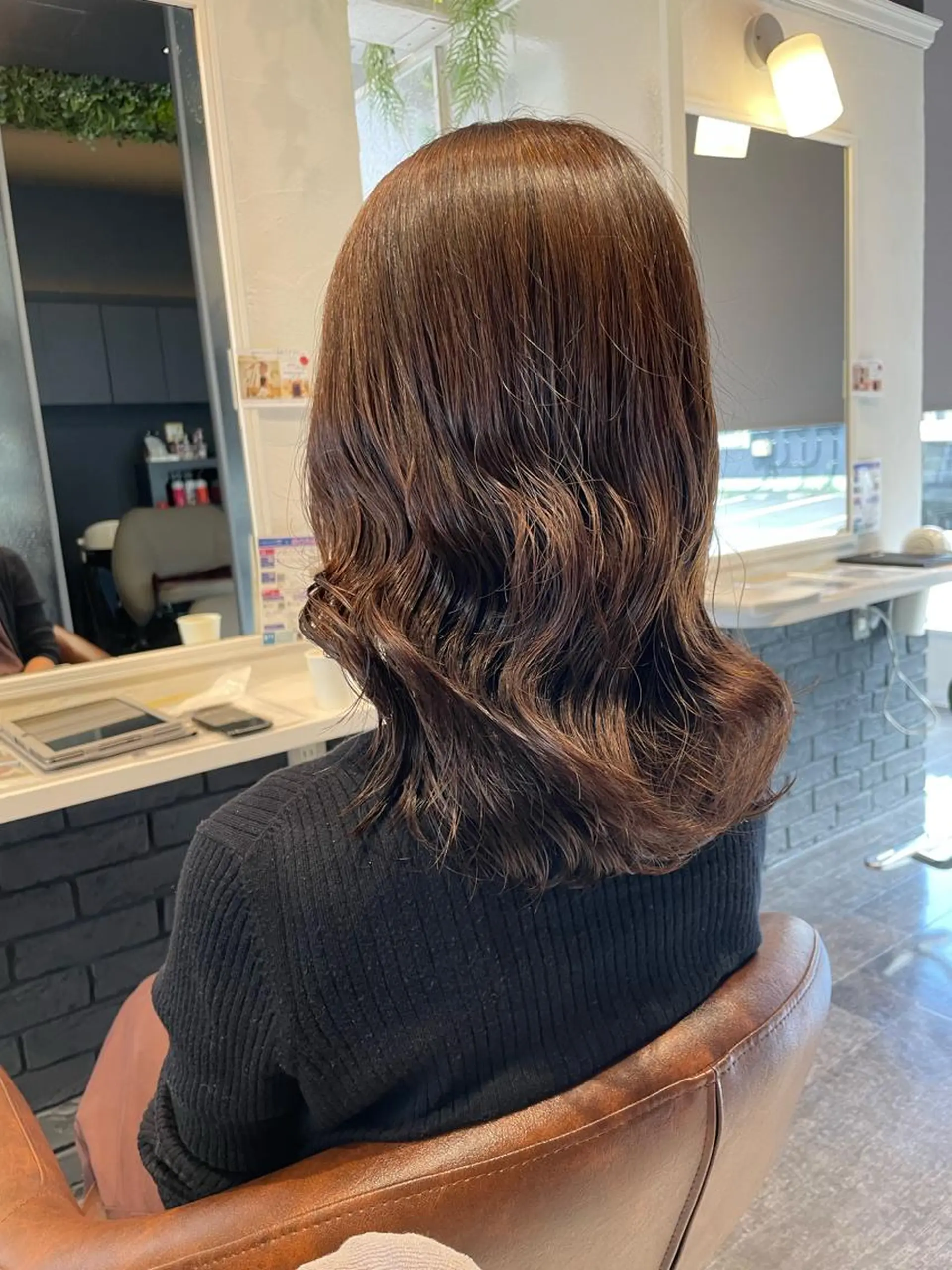 ミディアム パーマ カット ヘアカラー パーマ トリートメント TELAHAIR 副代表　菊池謙のヘアスタイル