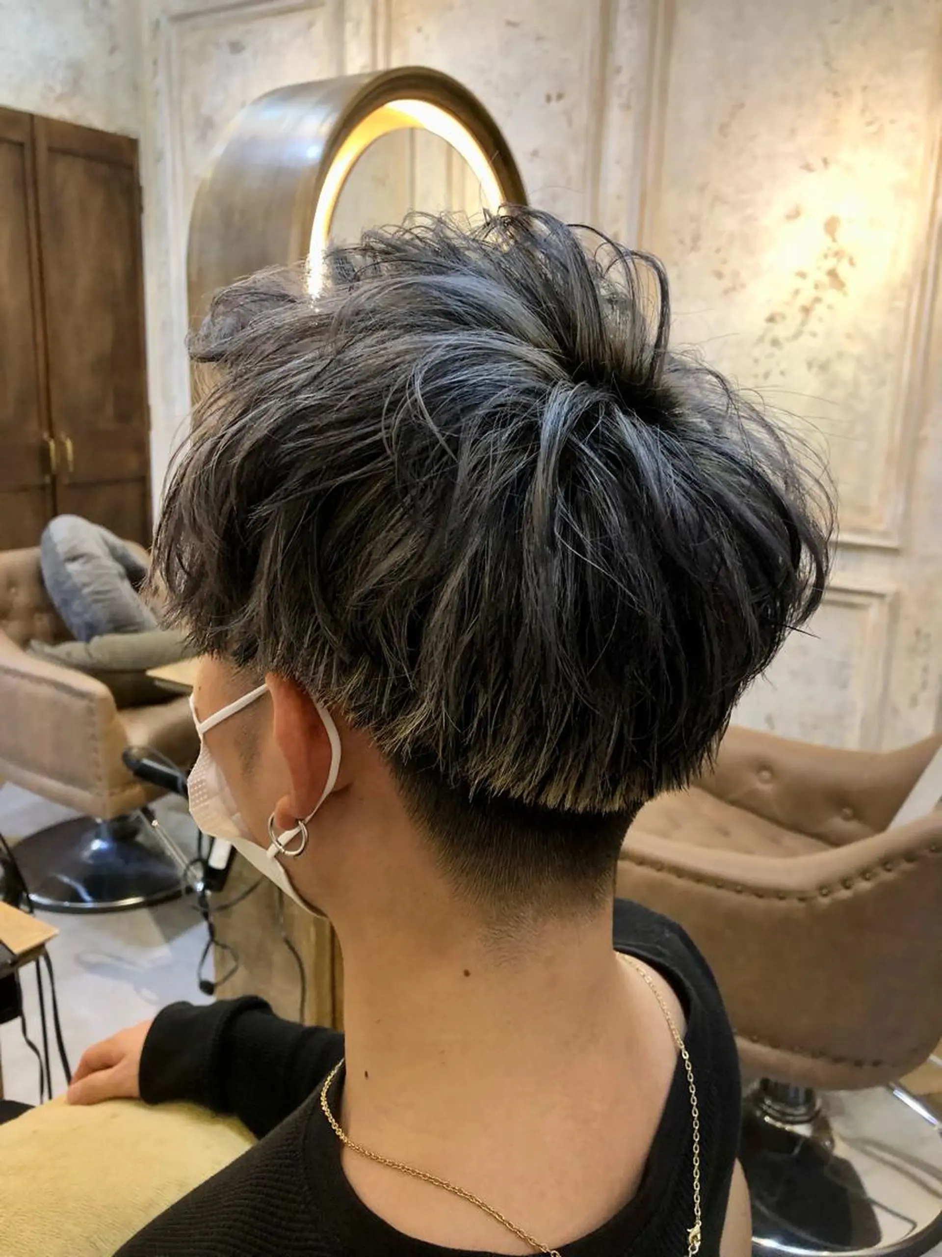 ショート カラー メンズ Carina所属・セン北徒歩５分 キシタクのヘアスタイル