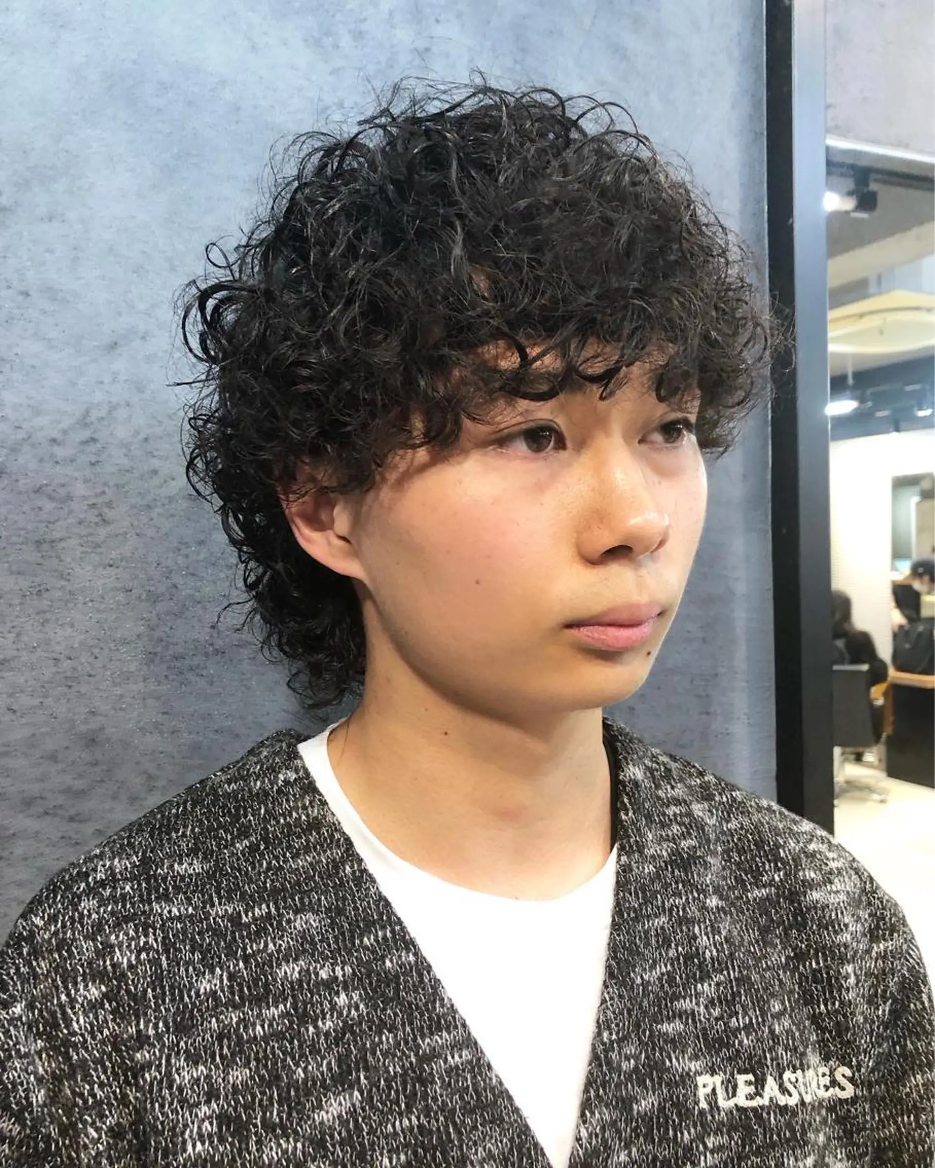 パーマ ヘアアレンジ メンズ メンズパーマ メンズウルフカット ウルフカット カット パーマ トリートメント ヘアセット ainico+所属・メンズ特化✂️栗原 侑也のヘアスタイル