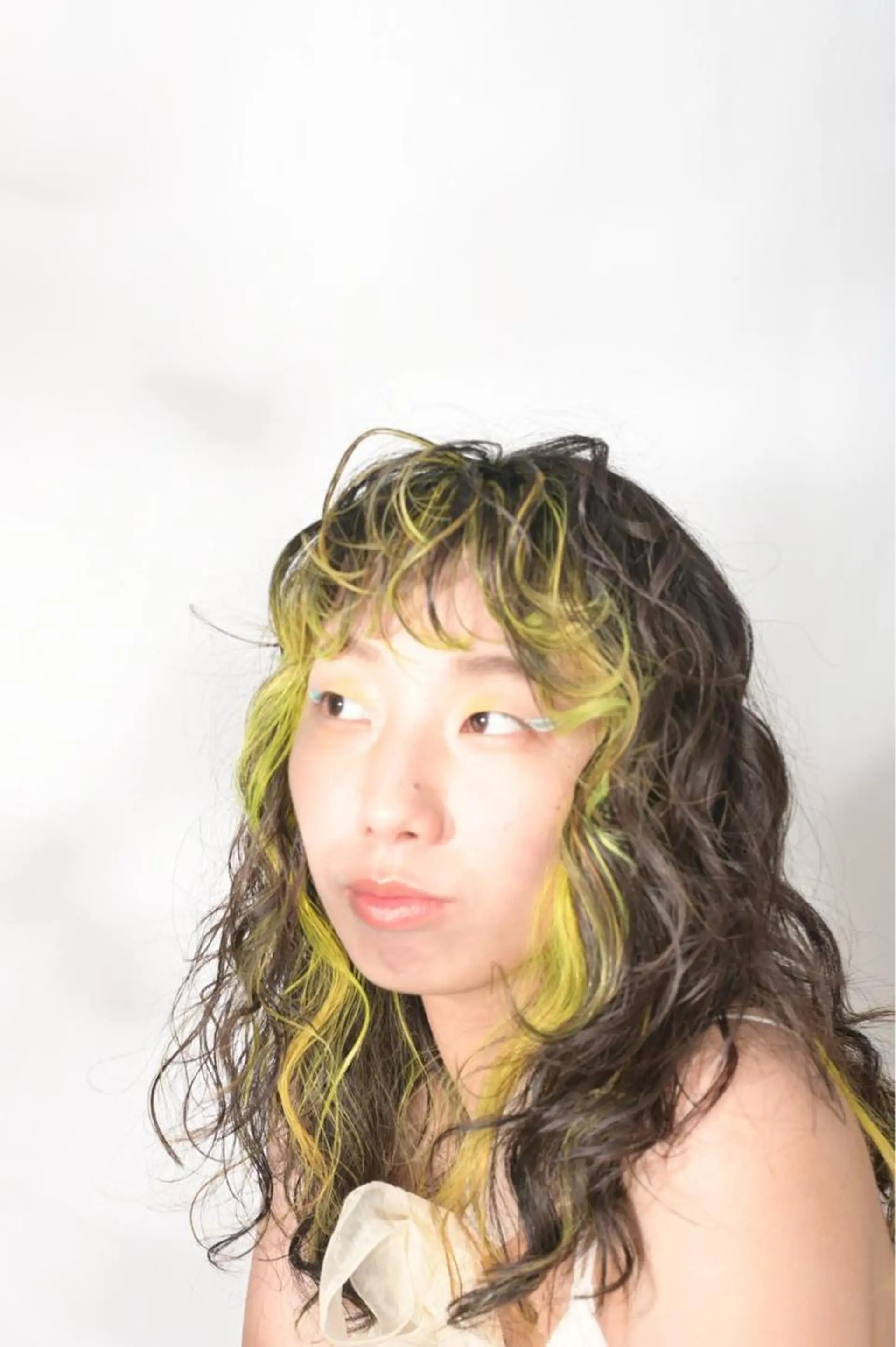 セミロング パーマ セミロングパーマ カット パーマ Aya/四条烏丸/ インナーカラーのヘアスタイル