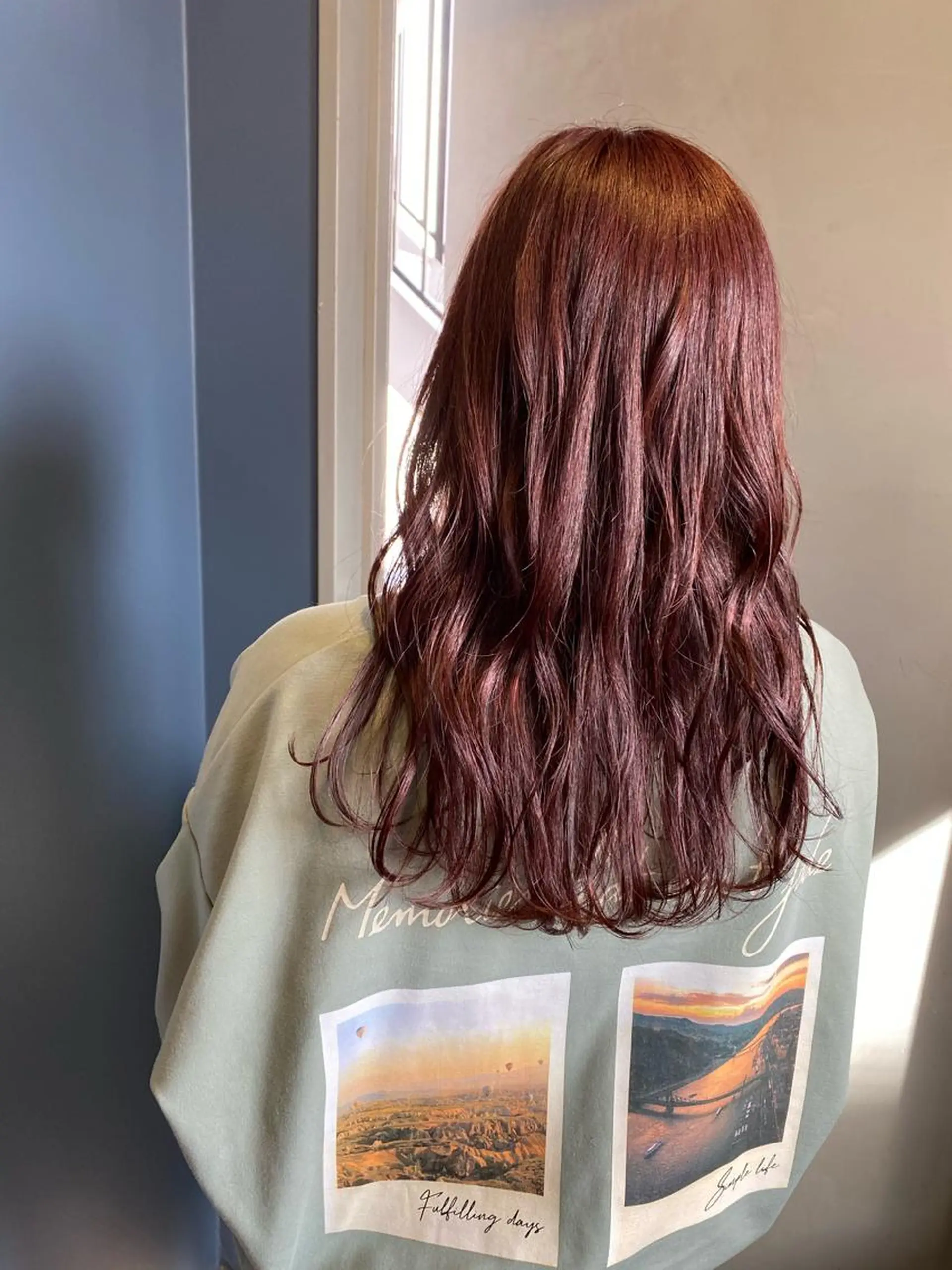 セミロング カラー パーマ ピンクカラー カット ヘアカラー トリートメント タケダケイ /ショート/ボブのヘアスタイル