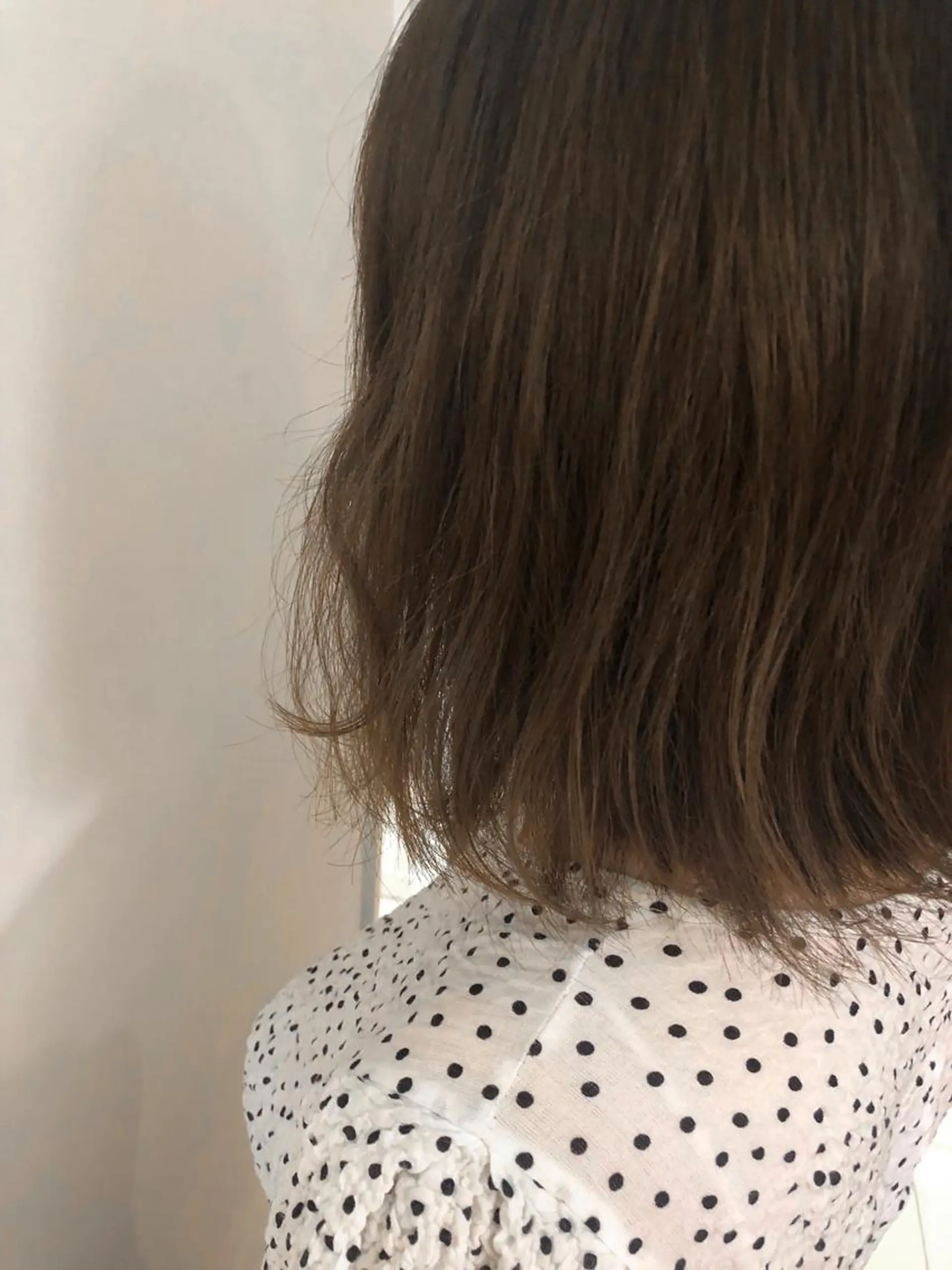 ミディアム カラー ベージュカラー ヘーゼル カット ヘアカラー トリートメント 韓国hair ·͜· watanabeのヘアスタイル