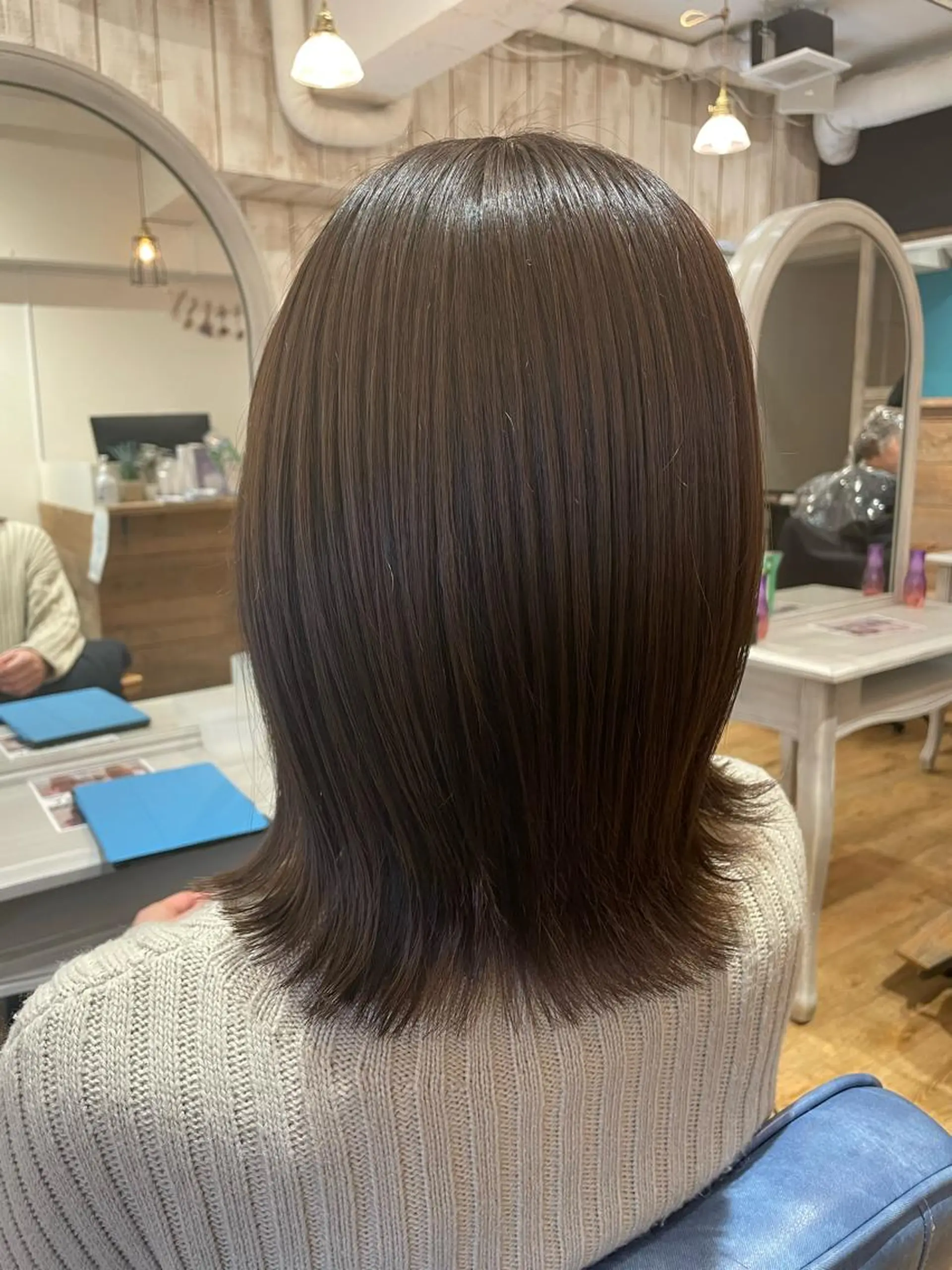 ミディアム カラー ヘアカラー トリートメント ヘアセット ao.【アオ】南浦和　髪質改善/縮毛矯正/艶髪所属・ao. 南浦和/髪質改善のヘアスタイル