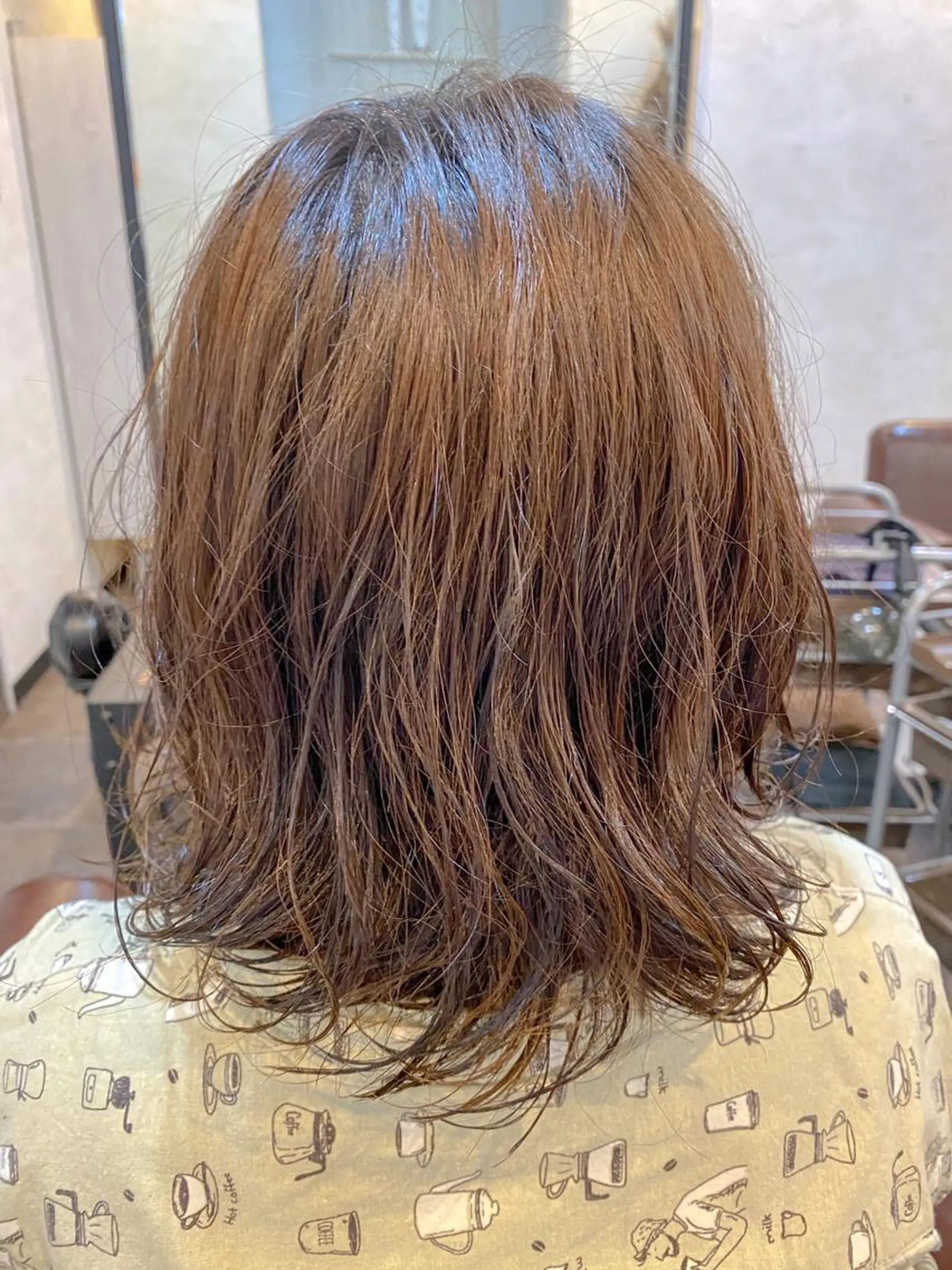 ミディアム パーマ ⭐️ショート⭐️美髪 矯正⭐️水口陸のヘアスタイル