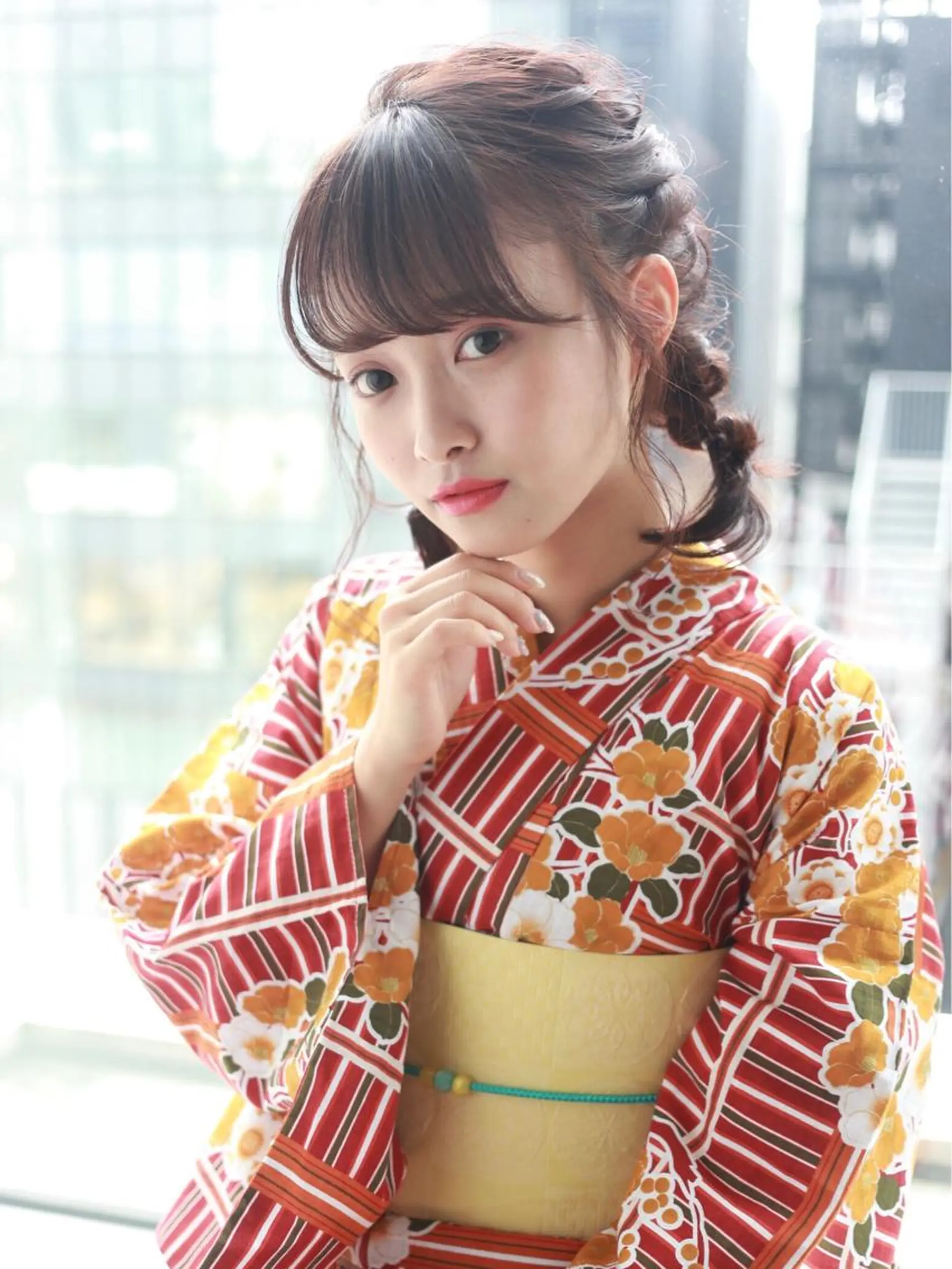 ミディアム ヘアアレンジ 浴衣 韓国ヘア🇰🇷 トヨキトキコのヘアスタイル