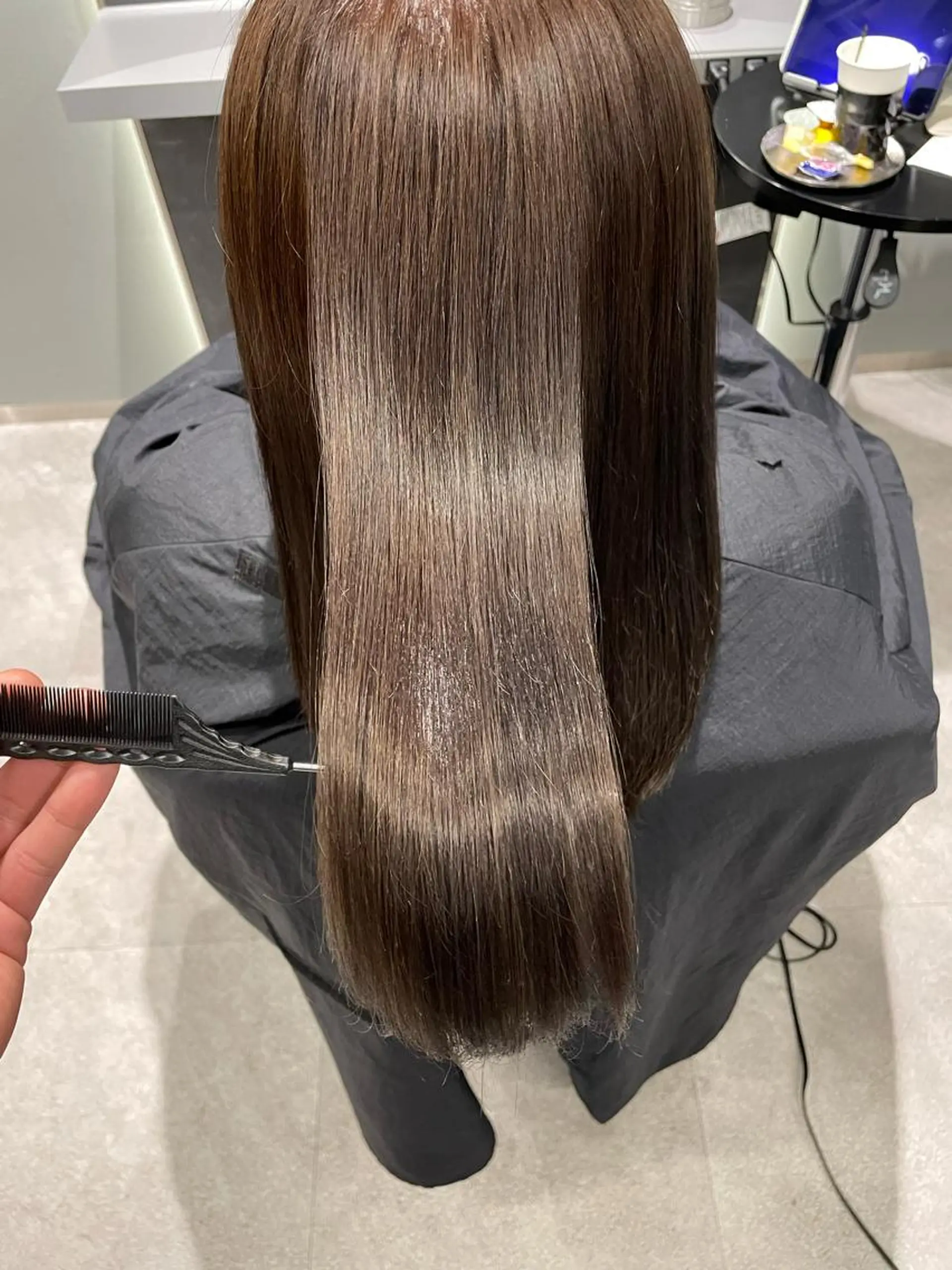セミロング カラー ベージュカラー ラベンダーカラー ピンクカラー トリートメント カット ヘアカラー トリートメント luff銀座所属・髪質改善艶髪特化 二瓶　海人のヘアスタイル