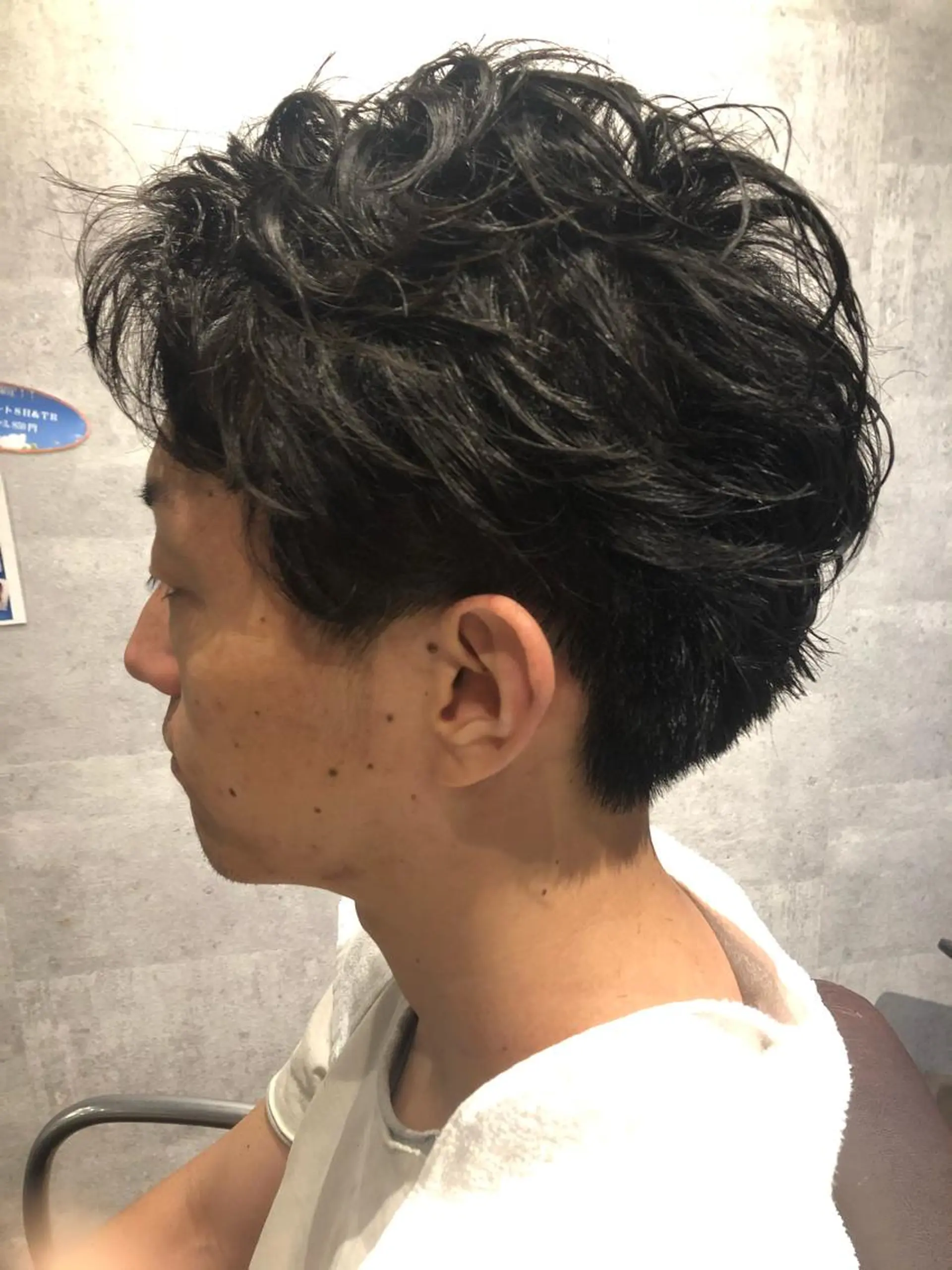 ショート パーマ メンズ メンズパーマ モデル募集 神田のヘアスタイル