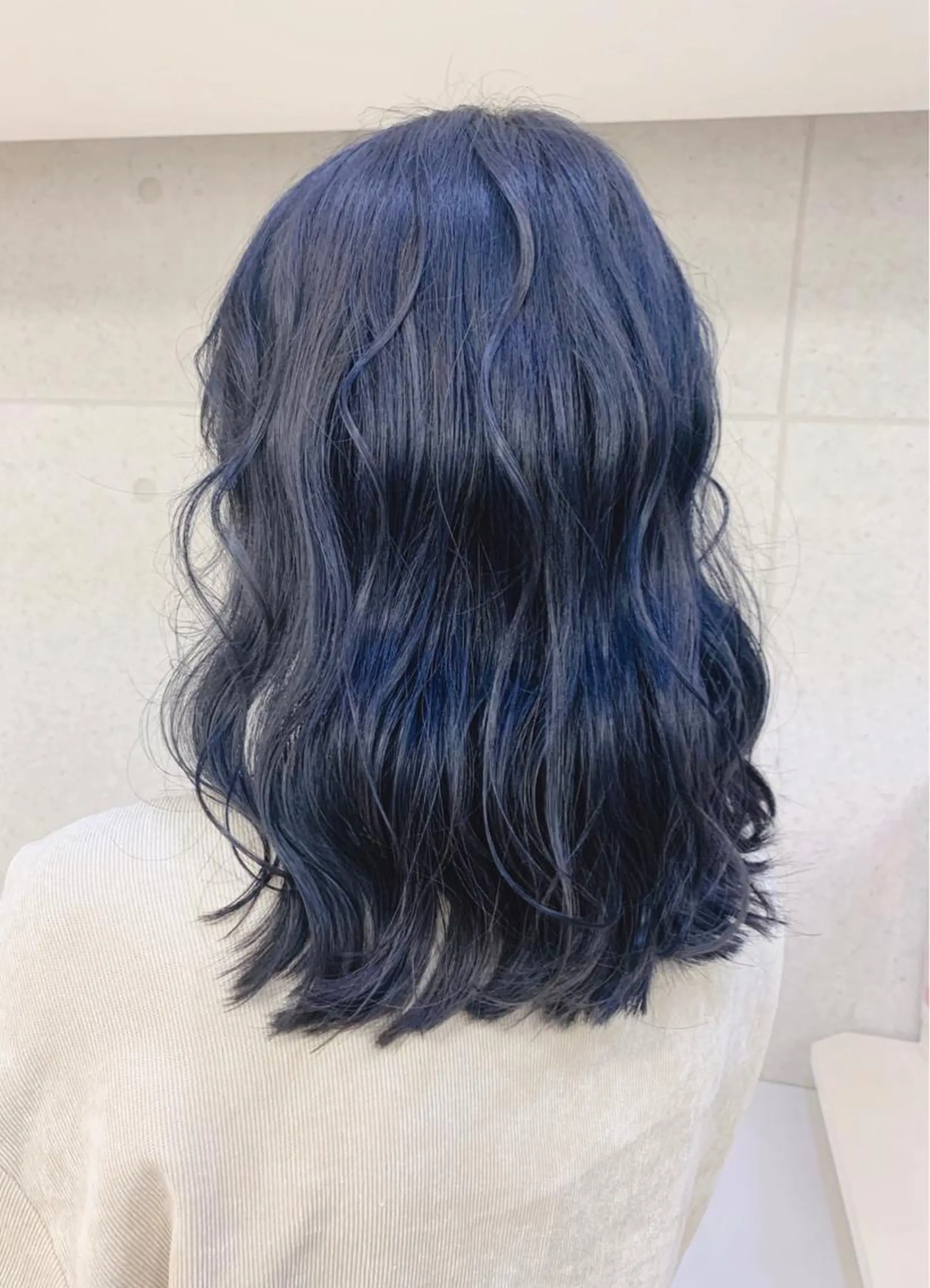 ロング カラー ネイビーカラー カット ヘアカラー トリートメント お悩み解決✨ ASAMIのヘアスタイル