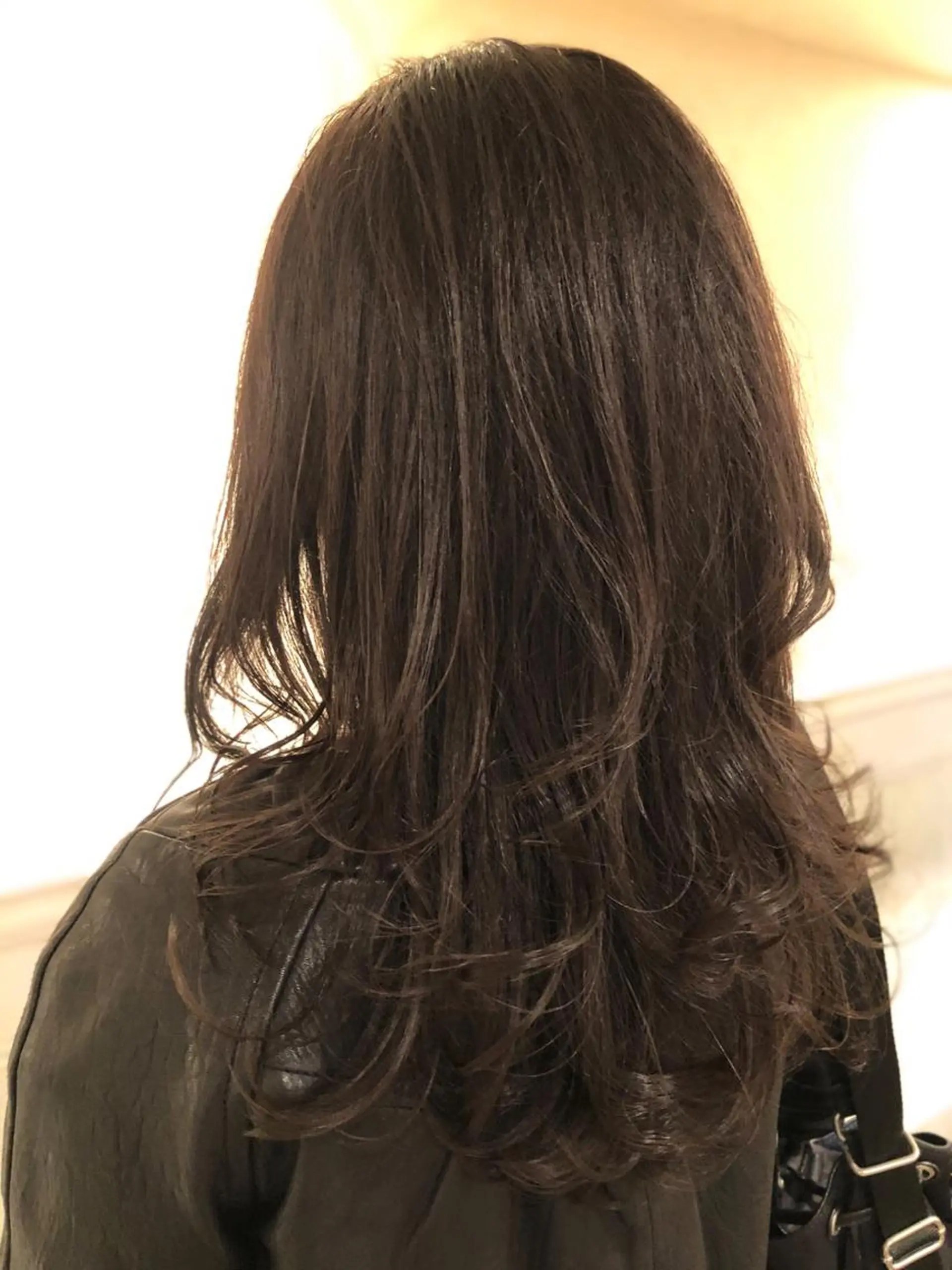 セミロング カラー グレージュ レイヤーカット カット ヘアカラー トリートメント 韓国風カット/ 髪質改善 黒崎のヘアスタイル