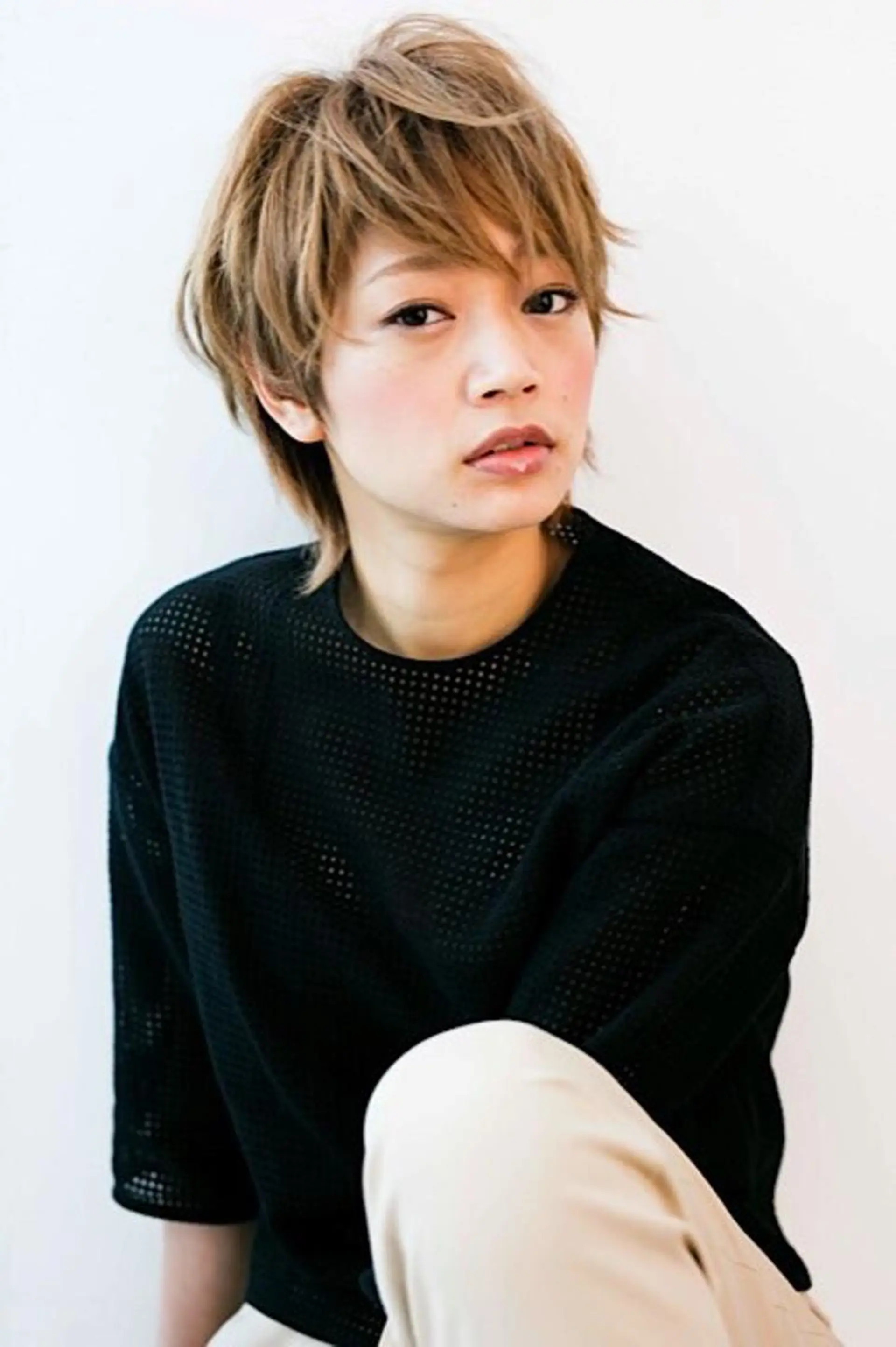 ショート カラー パーマ ヘアアレンジ メンズ キッズ ネイル マツエク・マツパ アイブロウ メンズハイライト 透明感カラー ハイライトカラー 眉カラー ハイライト Endearing 銀座/レイヤーカットのヘアスタイル