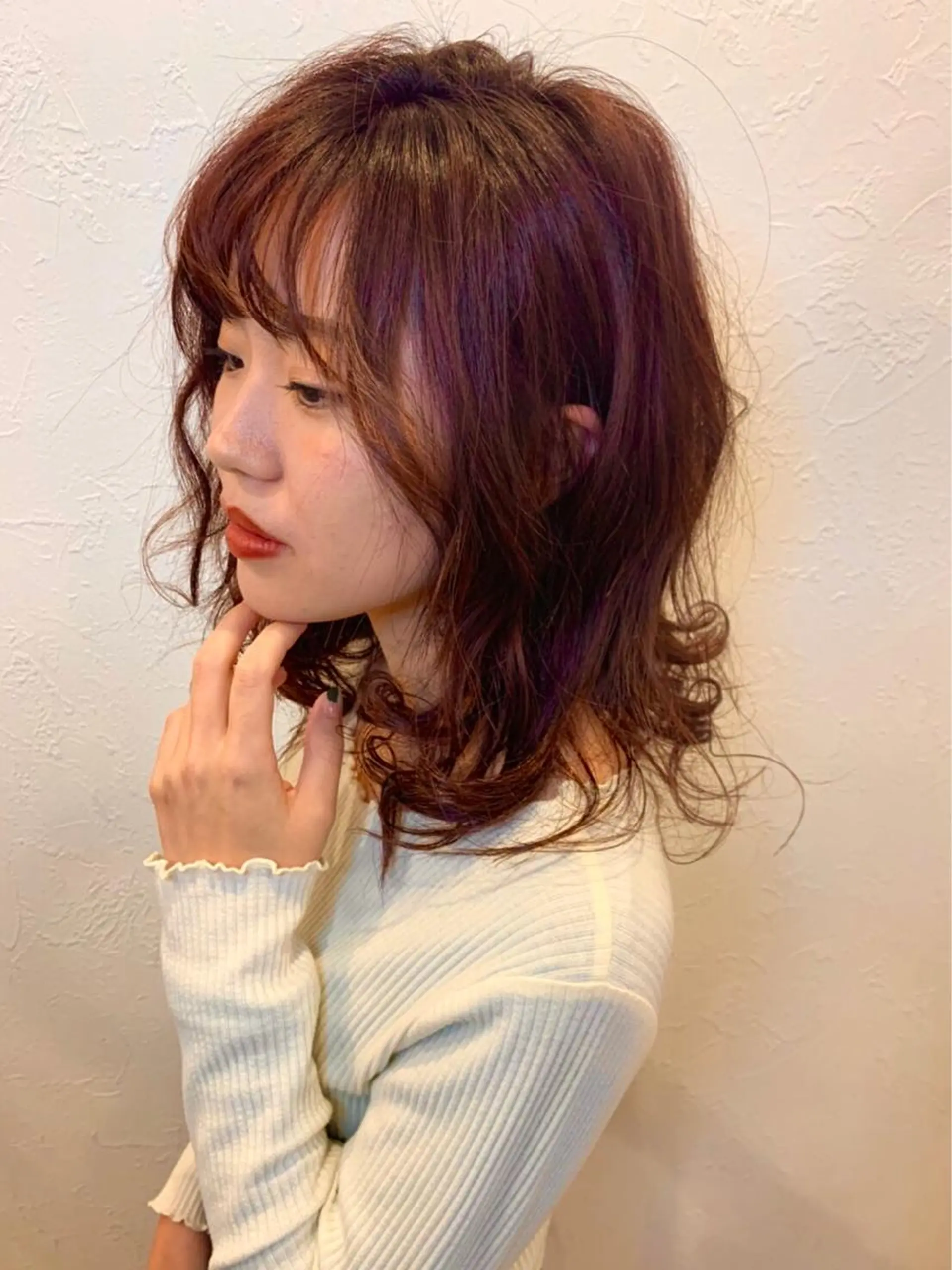 ミディアム カラー m ā l o. マァロのヘアスタイル