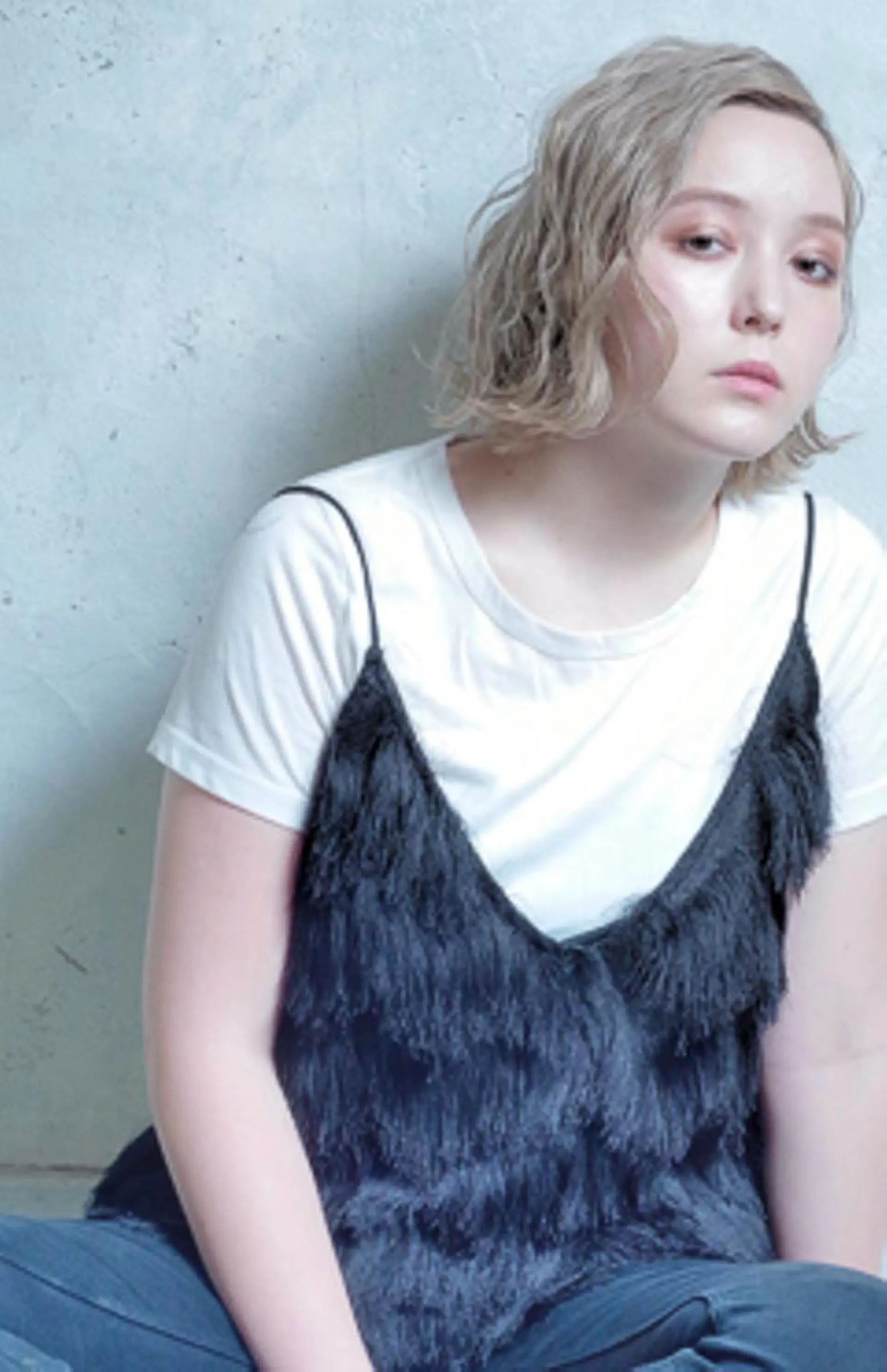 ミディアム カラー ブリーチ カット ヘアカラー 髪質改善shoma mikiのヘアスタイル