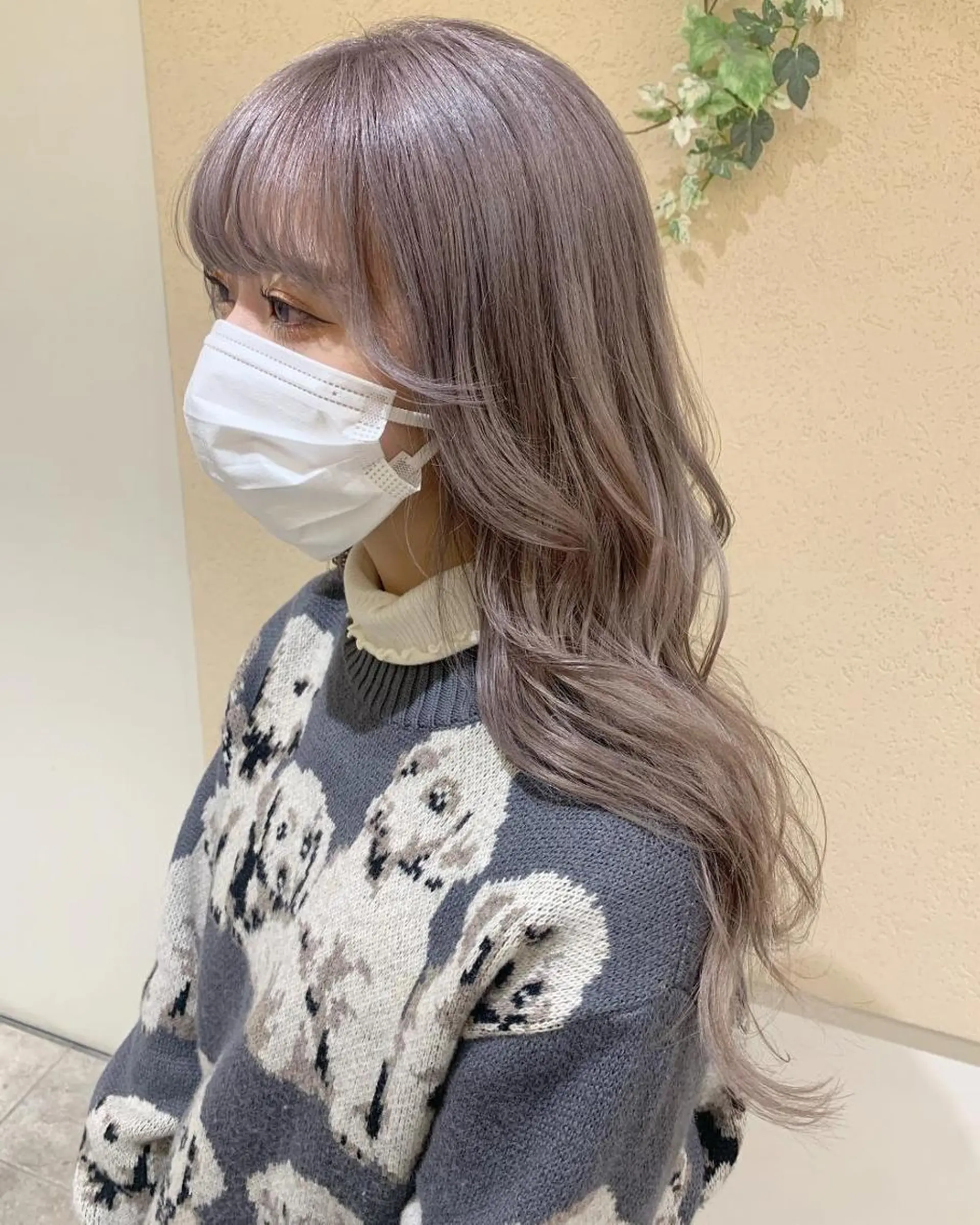 ミディアム カラー シャドールーツ美容師 篠原康太のヘアスタイル