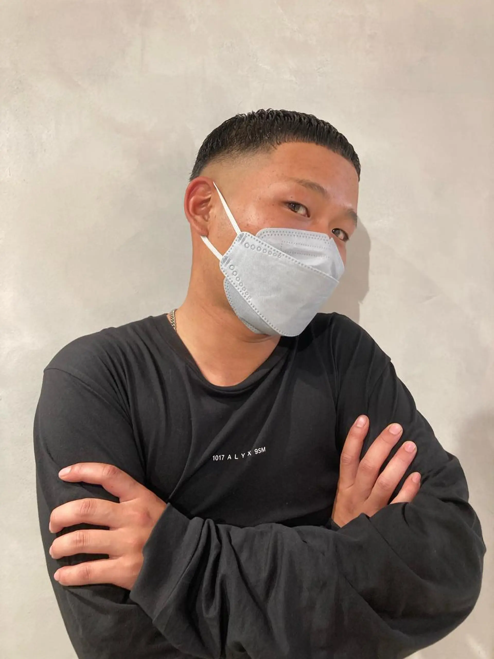 メンズ フェードカット カット ヘッドスパ 🟢ウルフ/スパイラ ルパーマ/大西🟢のヘアスタイル