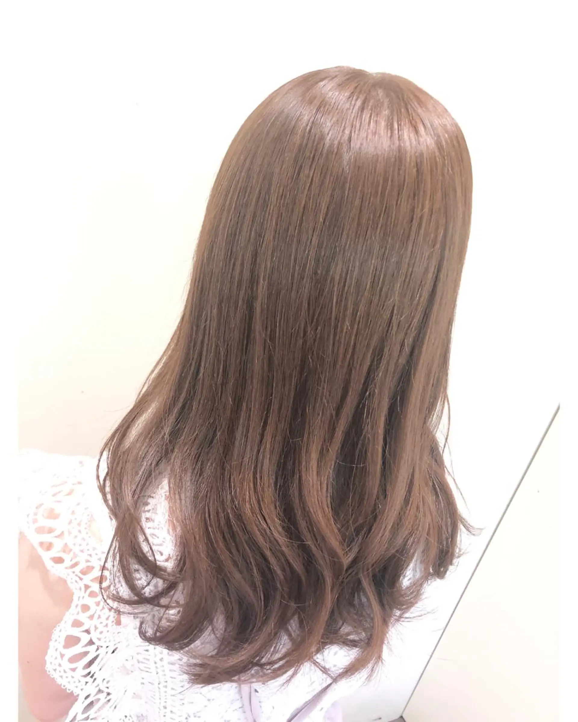 セミロング カラー アッシュ ラベンダーカラー ラベンダーアッシュ 💓シールエクステ ルミエールのヘアスタイル