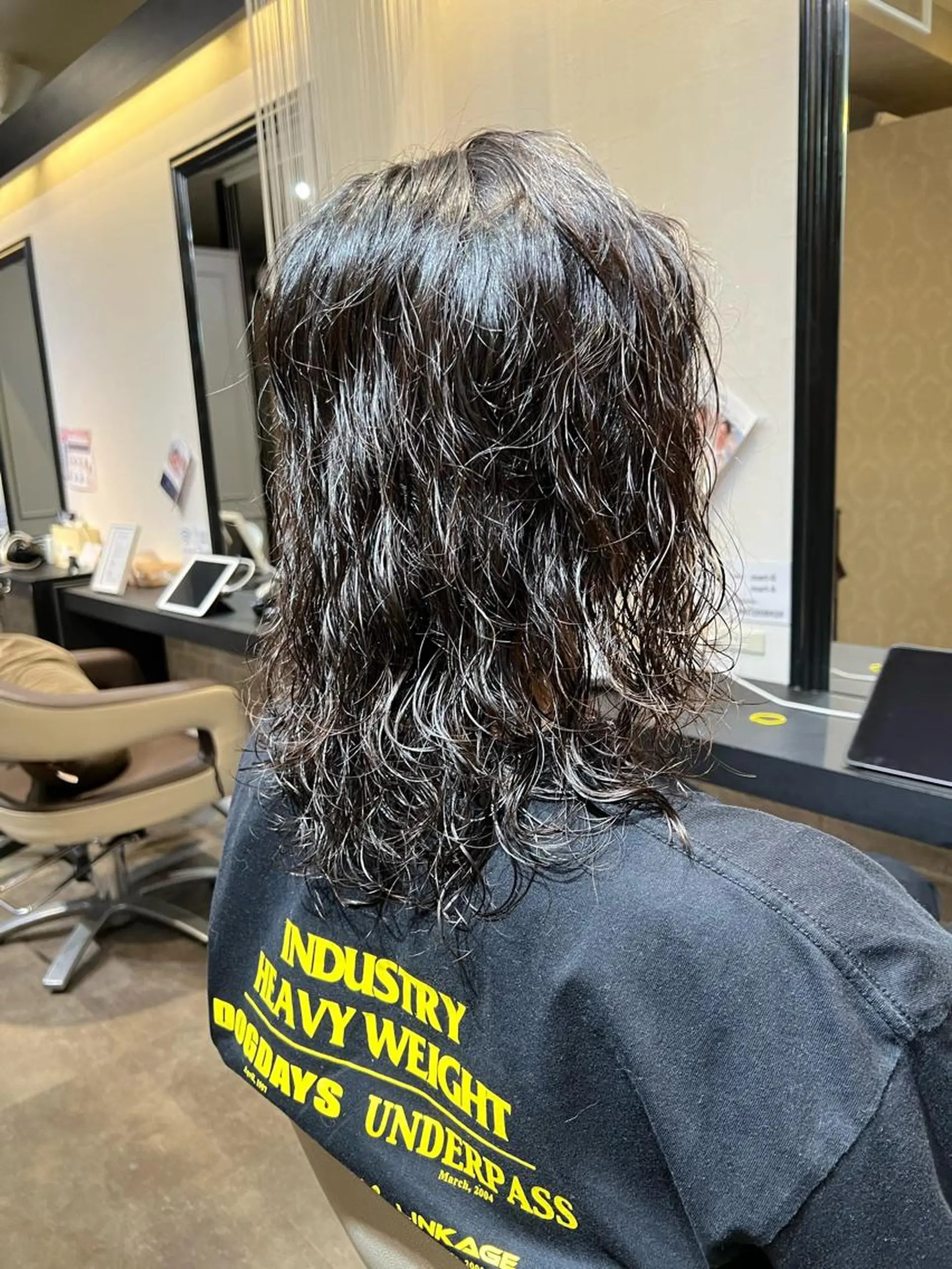 パーマ メンズ カット パーマ 川村 綾のヘアスタイル