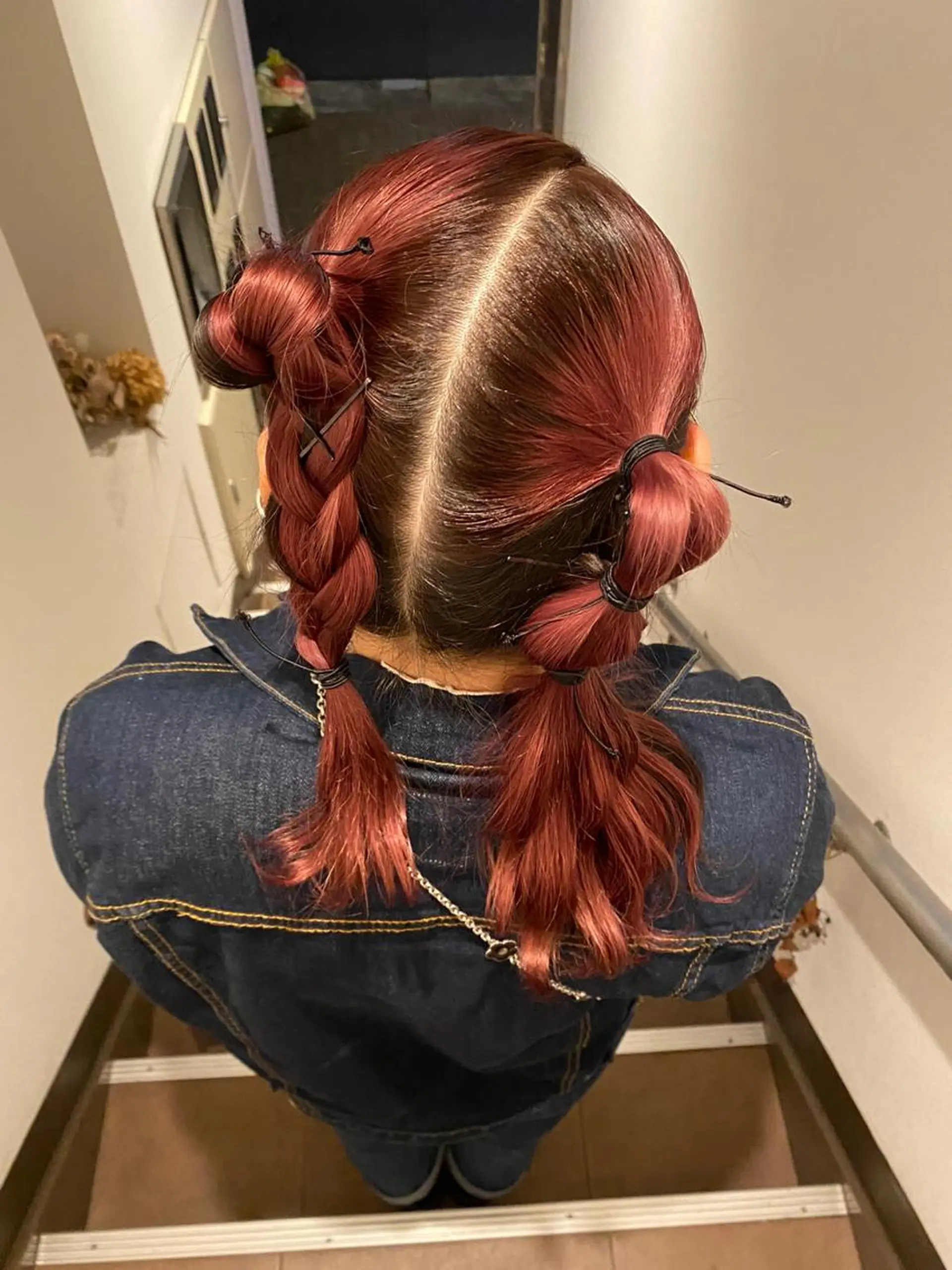 ロング カラー ヘアアレンジ La fith hair vail 梅田店所属・ネギシ アイナのヘアスタイル