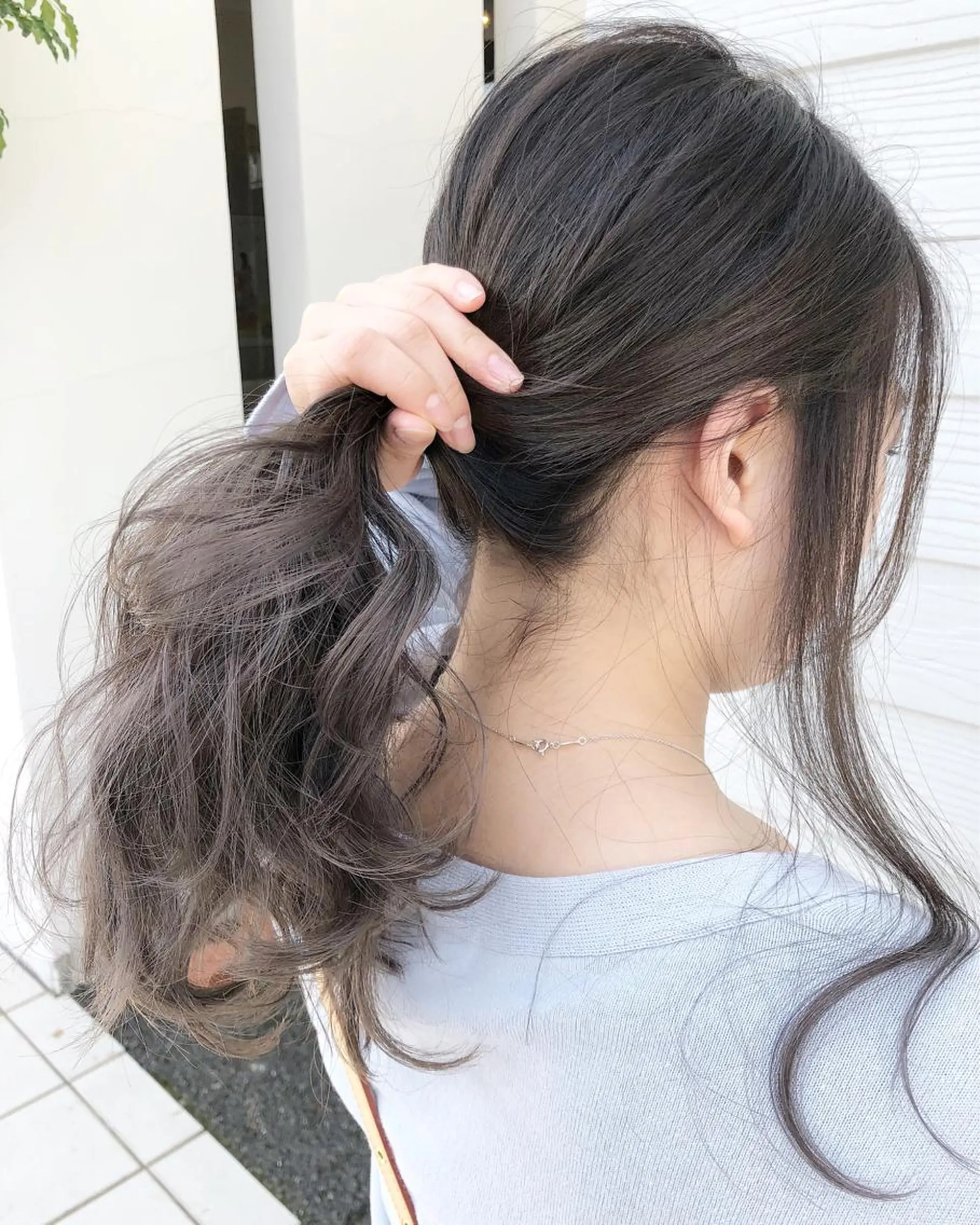 ロング カット ヘアカラー トリートメント 具志 正太のヘアスタイル