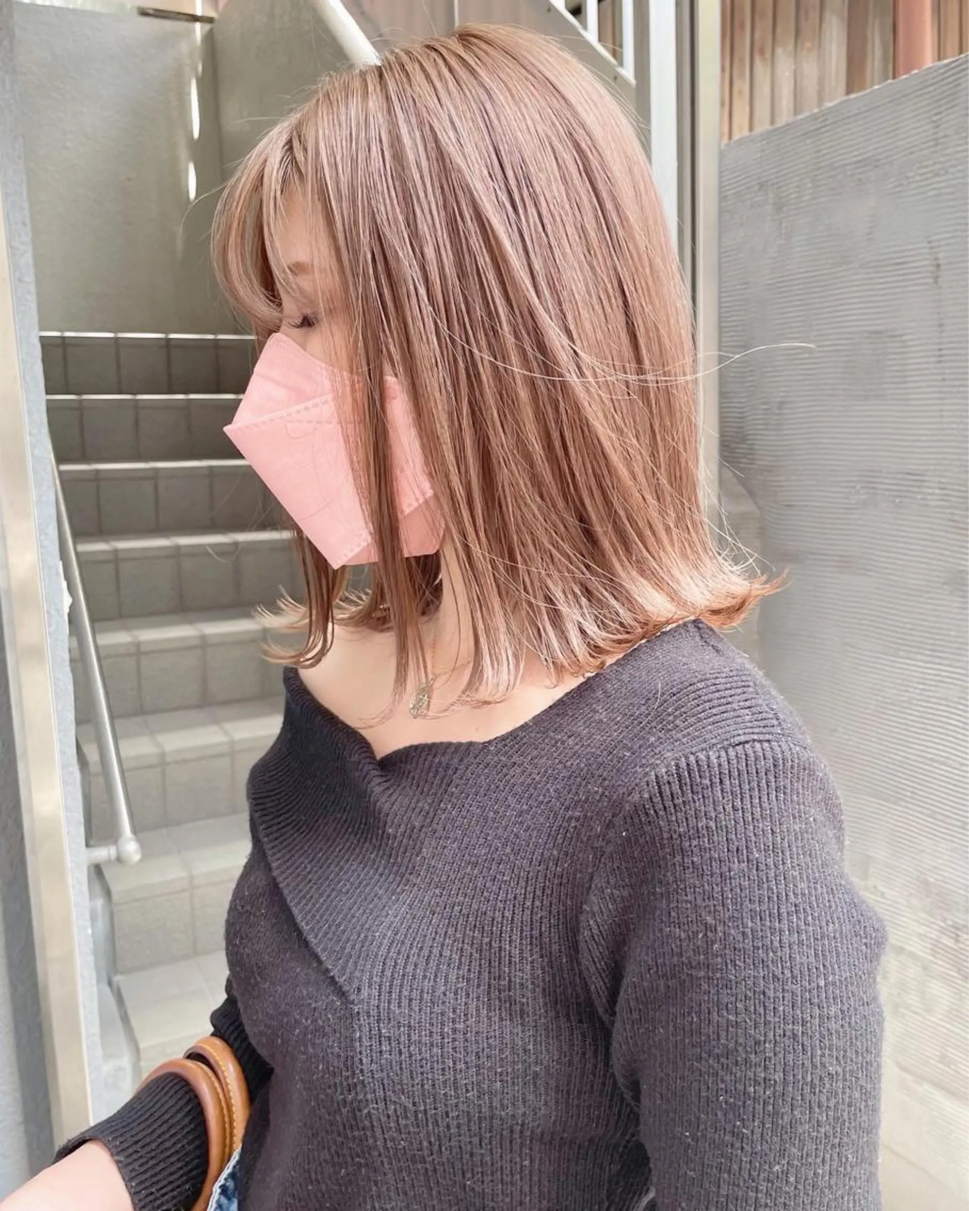 ミディアム ヘアカラー トリートメント ボブ/レイヤー 🌟梅田盛一🌟のヘアスタイル