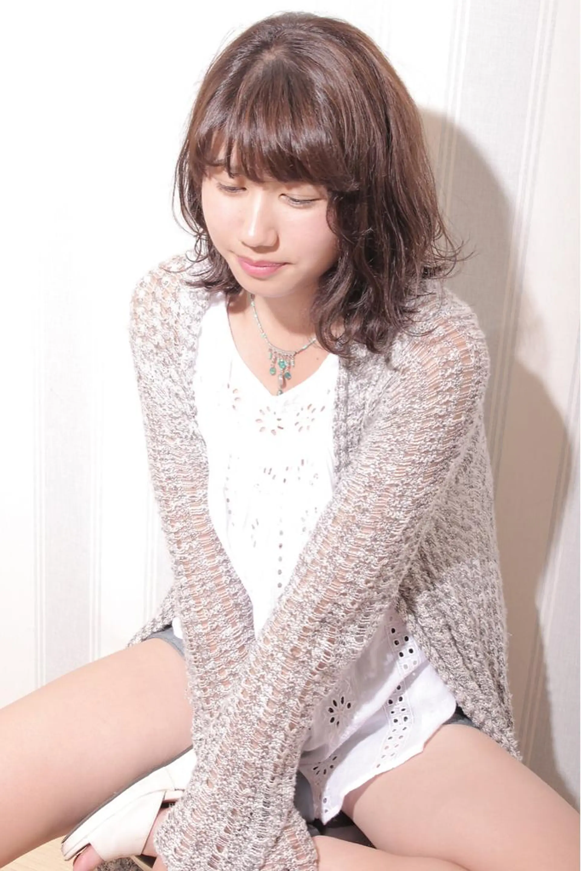 ミディアム カラー パーマ メリーランド 日吉所属・菅 由梨菜のヘアスタイル