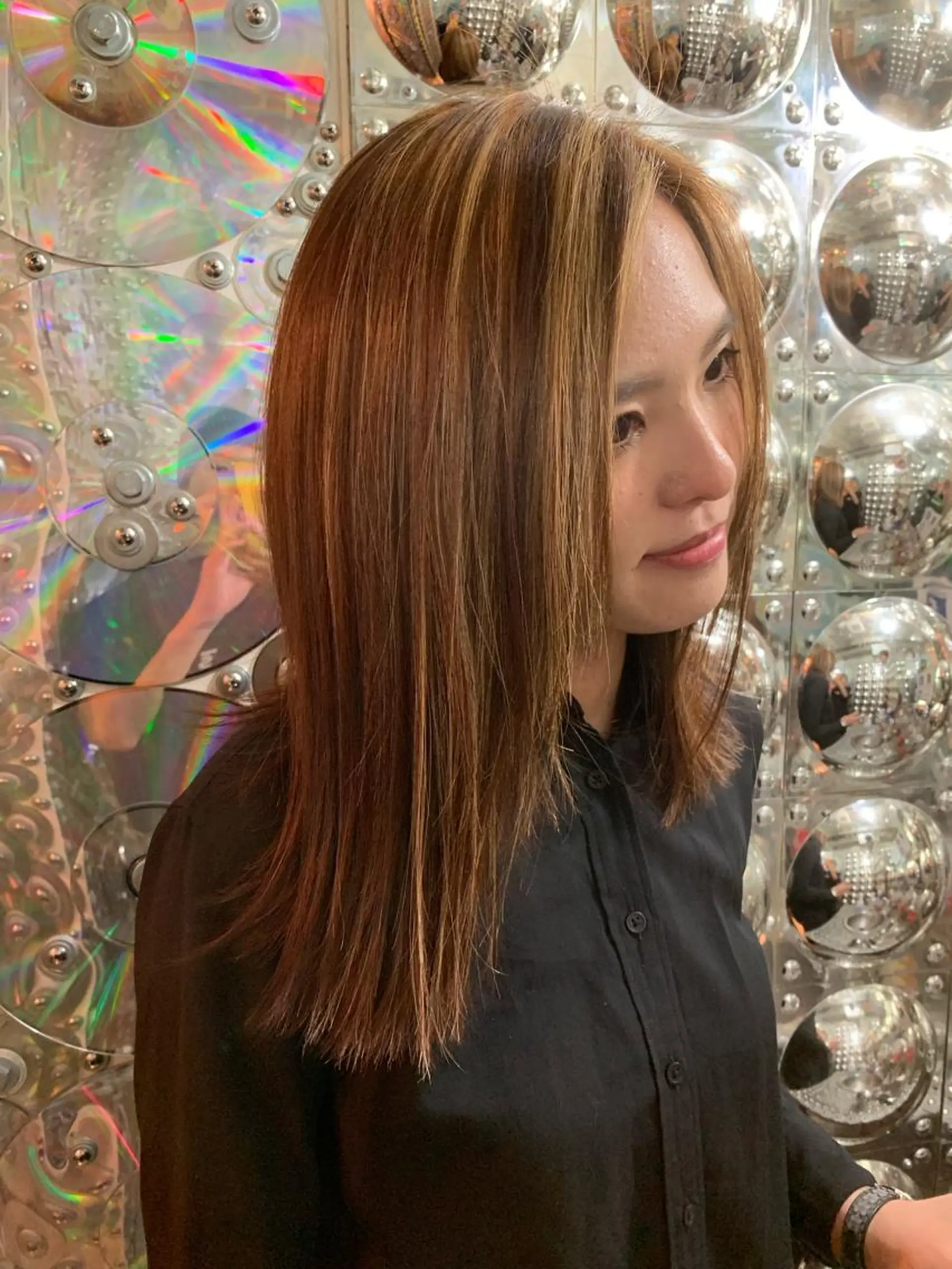 ミディアム アッシュ ハイライト haco+所属・🌈派手髪エクステ ブレイズ🌈ひろとのヘアスタイル