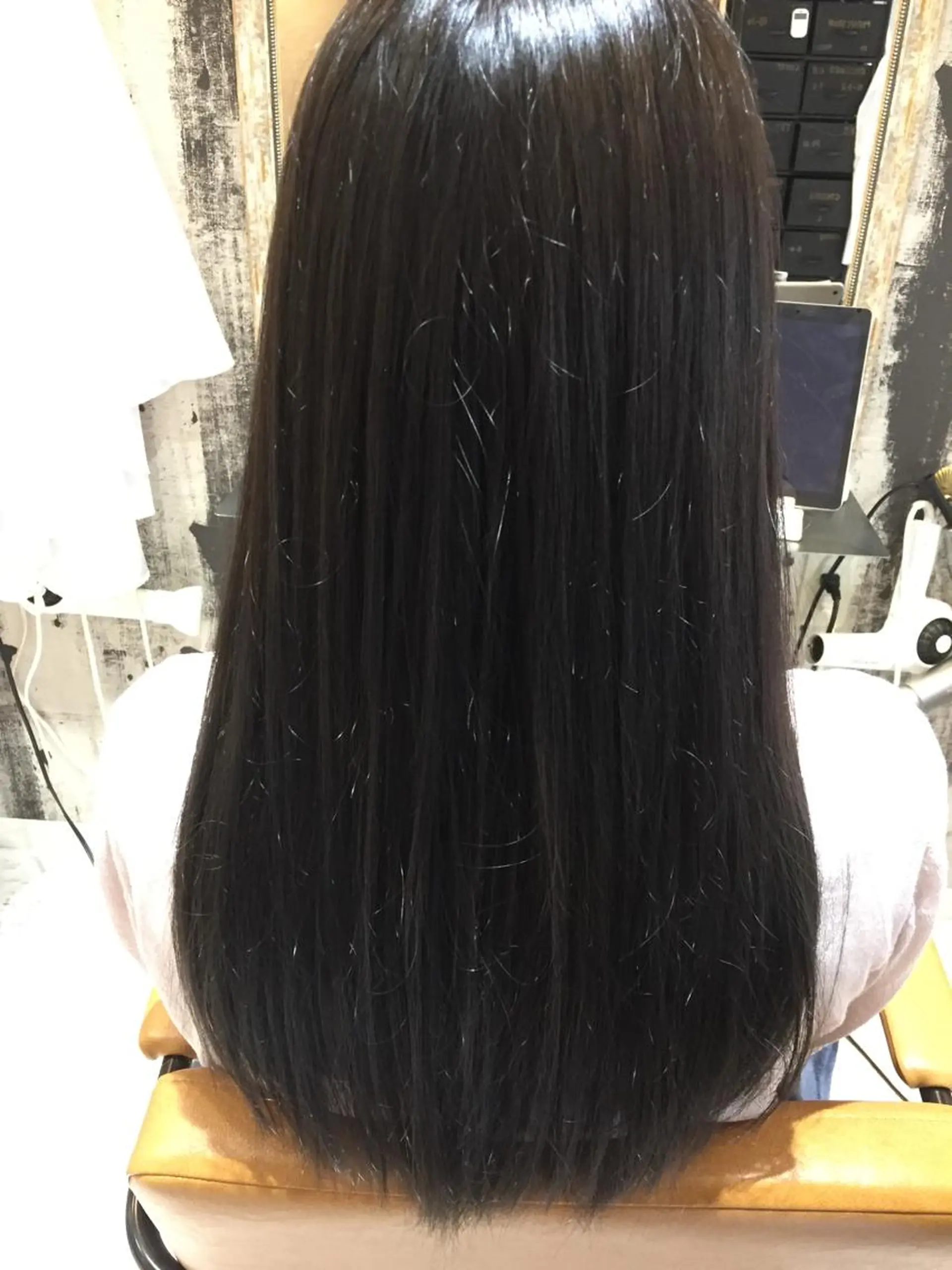 ロング カラー ブリーチ グレージュ ハイライトカラー ハイライト 舘野 太嘉宏のヘアスタイル