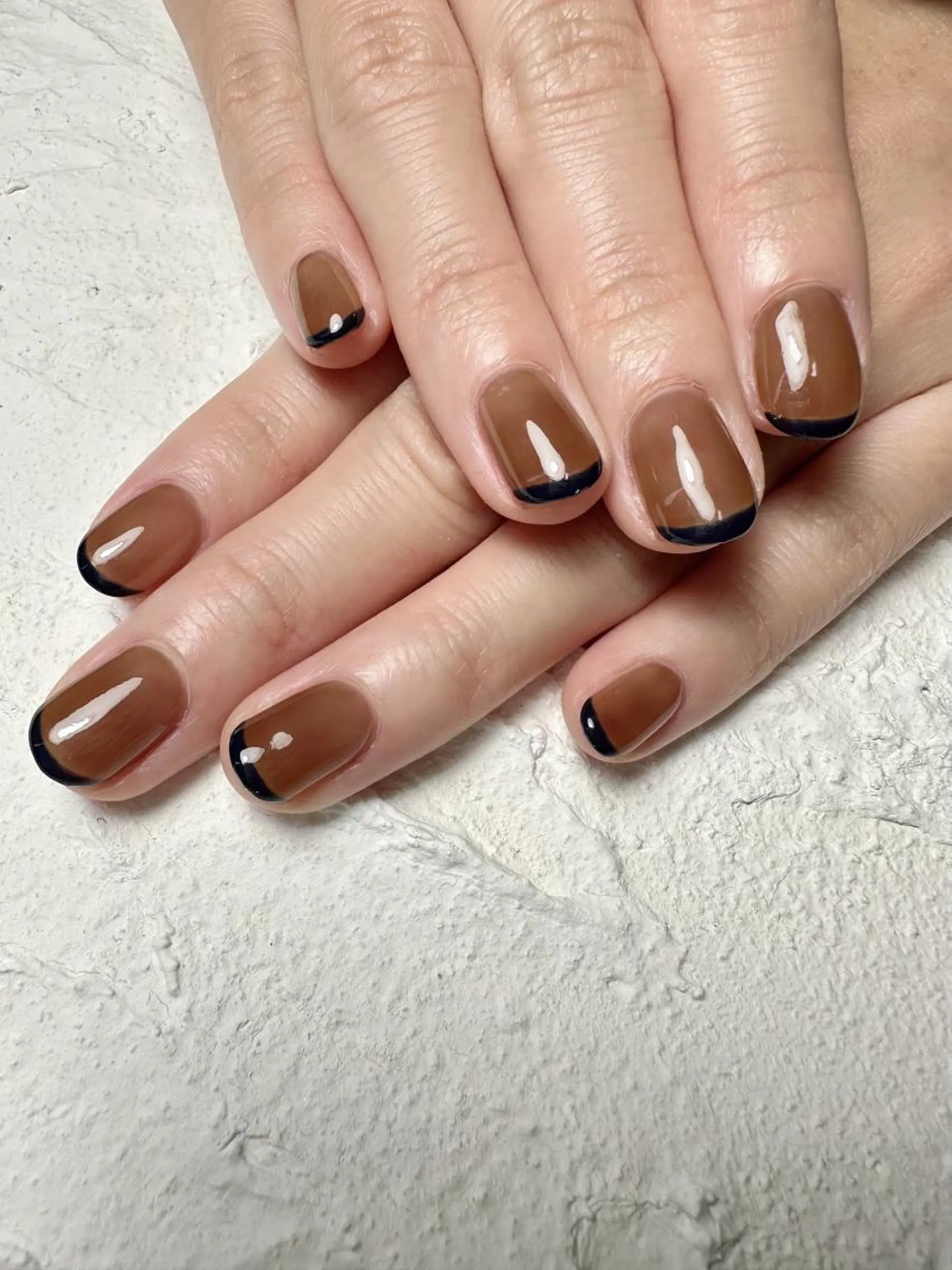 ネイル カジュアル フレンチネイル mana nailのネイルデザイン