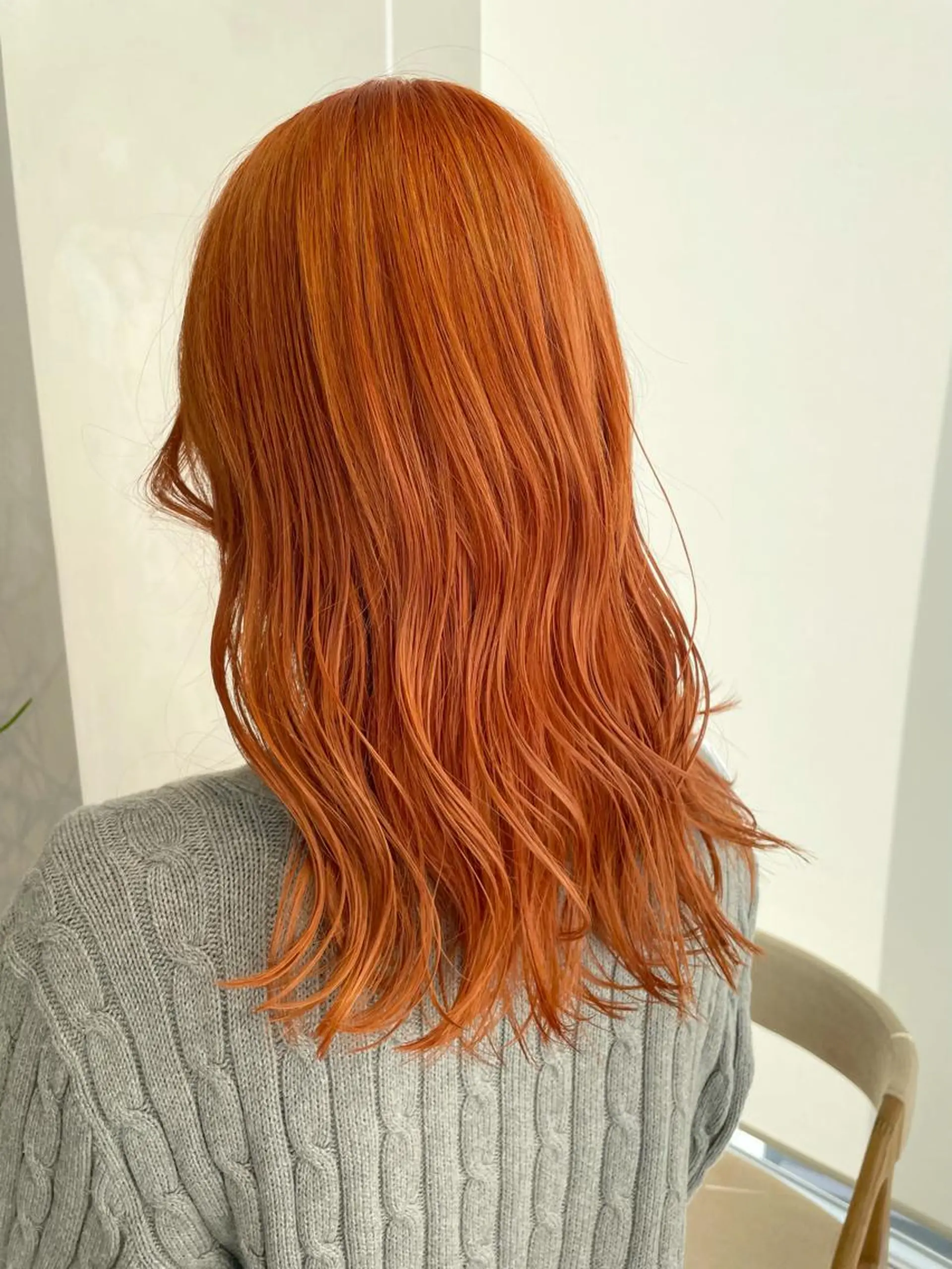 ロング カラー ブリーチ オレンジ ヘアカラー トリートメント 🔷ダブルカラーハイ トーン🔷櫻井走のヘアスタイル