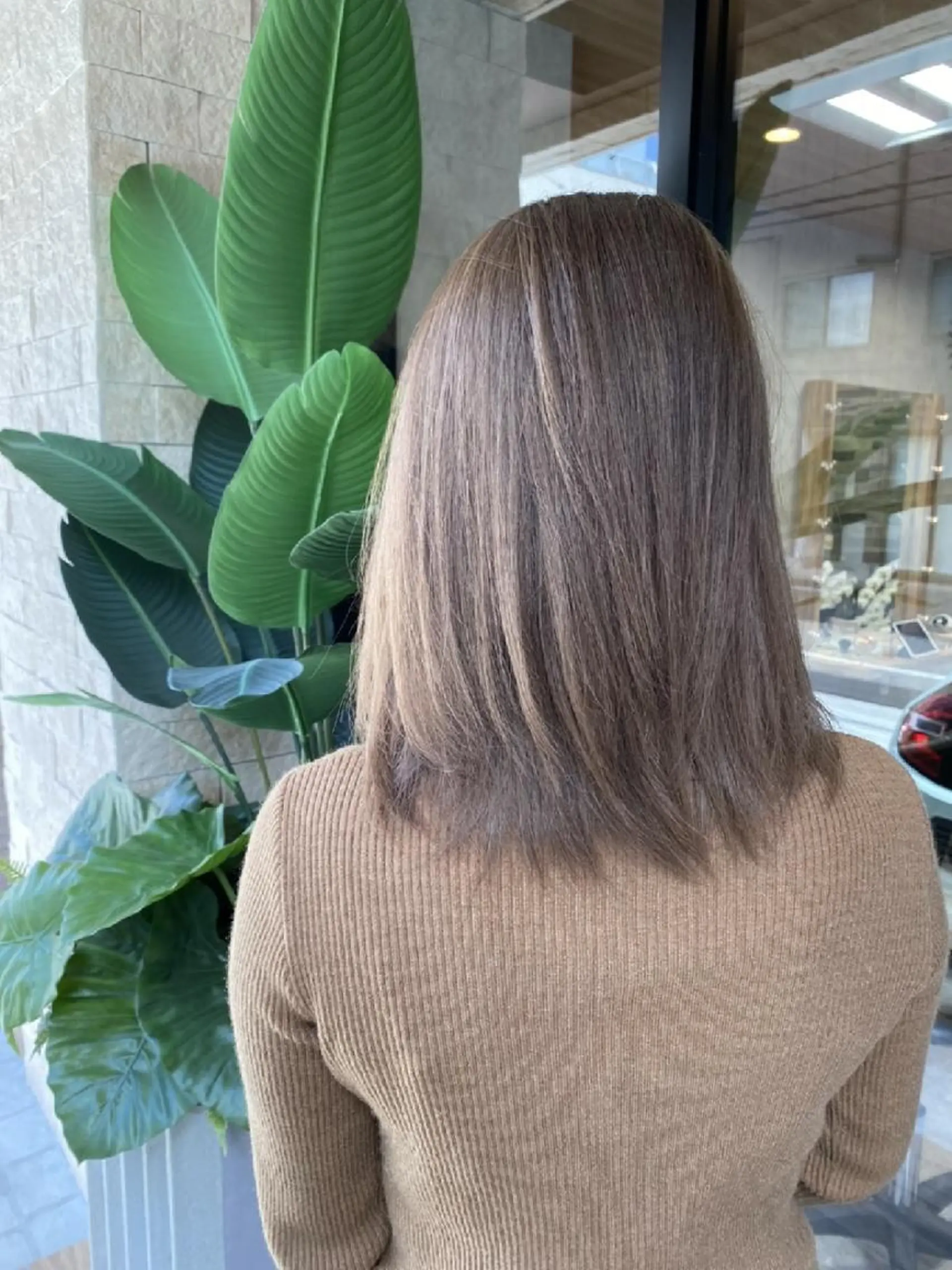 ミディアム カラー バレイヤージュ ダブルカラー ハイライトカラー 外国人風カラー ハイライト ヘアカラー トリートメント RIENS♡xrea 山本優舞のヘアスタイル