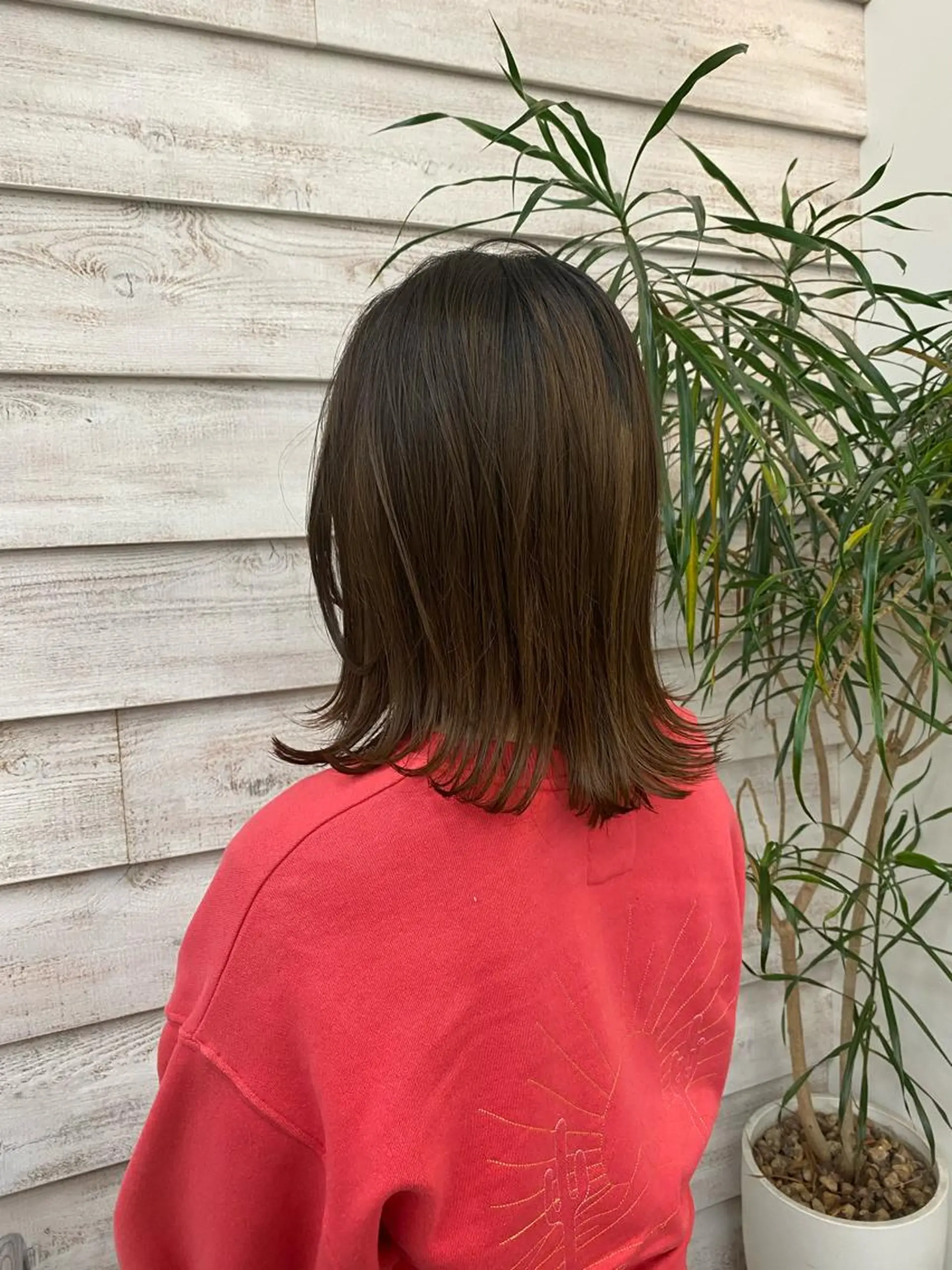 ミディアム ミディアムレイヤー レイヤーカット サトウ リョウのヘアスタイル