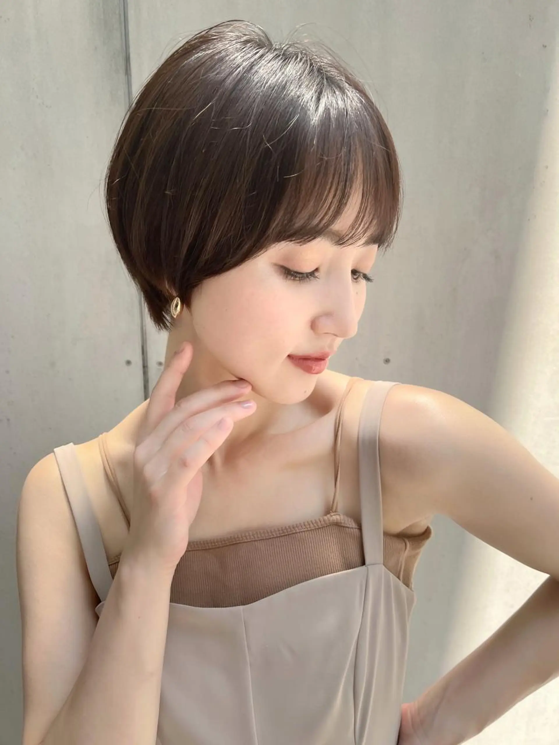 ショート カラー ショートヘア 透明感カラー│ レイヤーヘア中居美樹のヘアスタイル