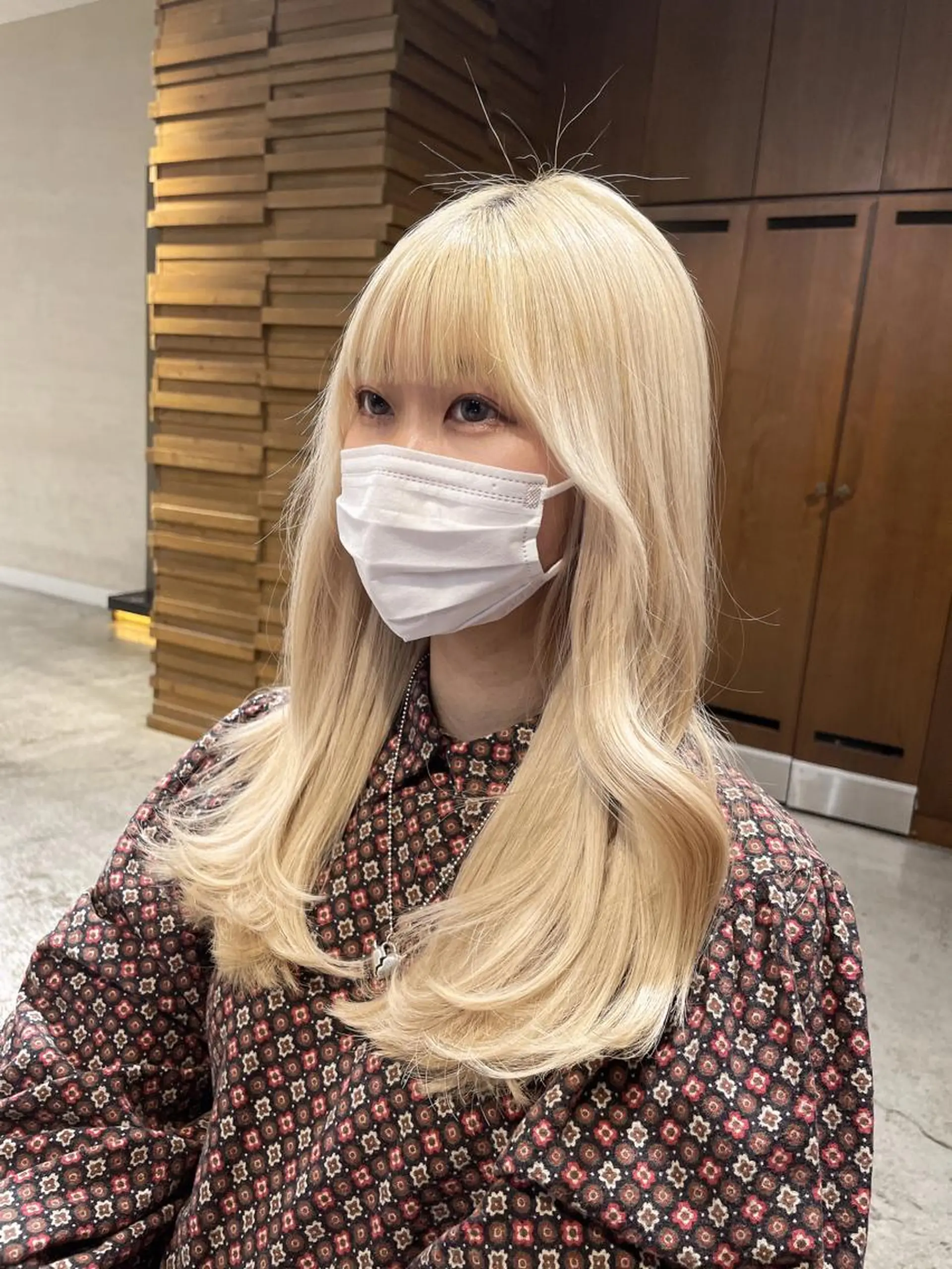 ロング 韓国風ヘア レイヤーカット 小顔カット ガレリアエレガンテ栄店所属・ウルフカット/ ハッシュカット/山路のヘアスタイル