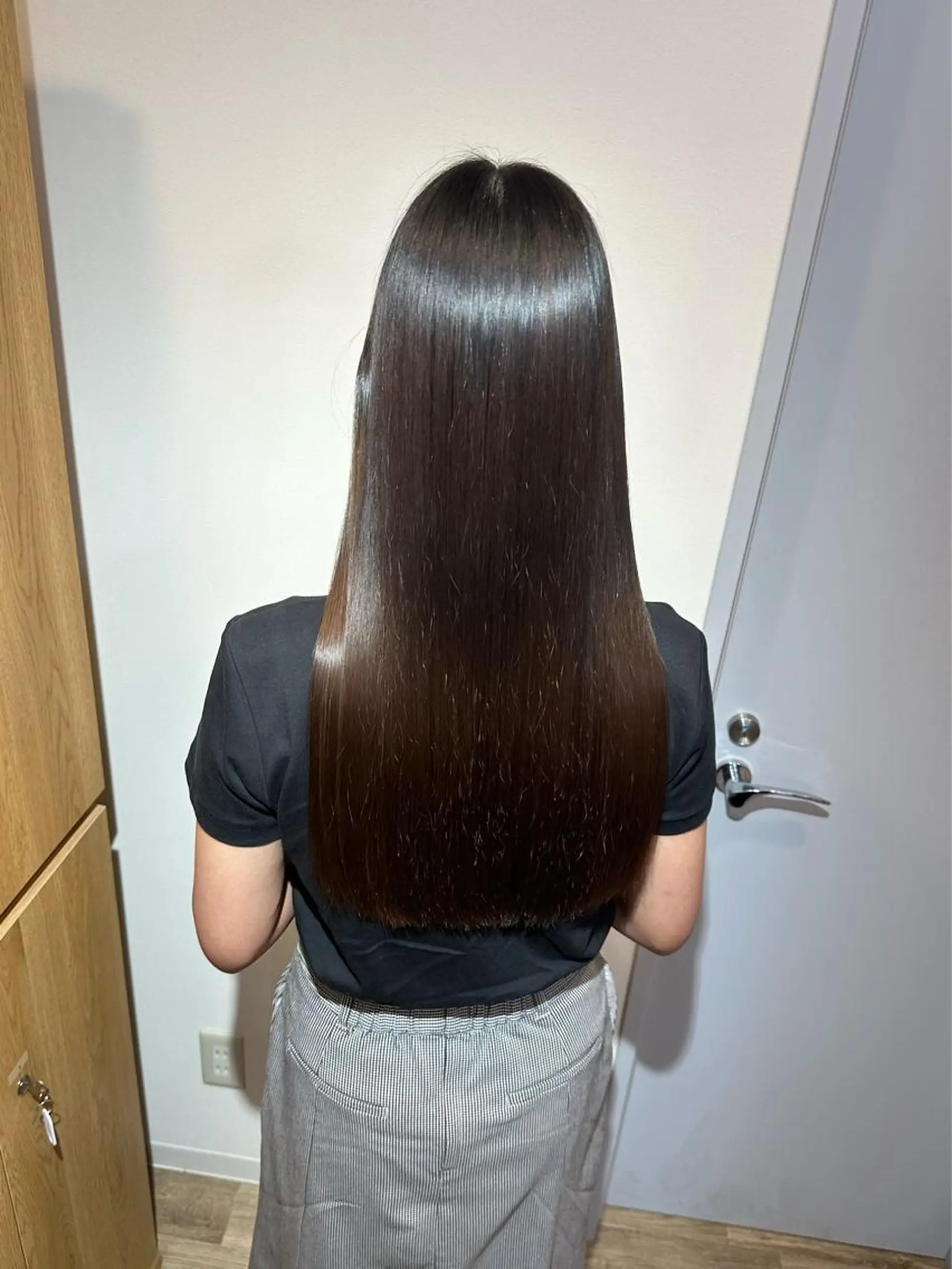 ロング ボブ ハイライト 髪質改善 山下 祐輝のヘアスタイル