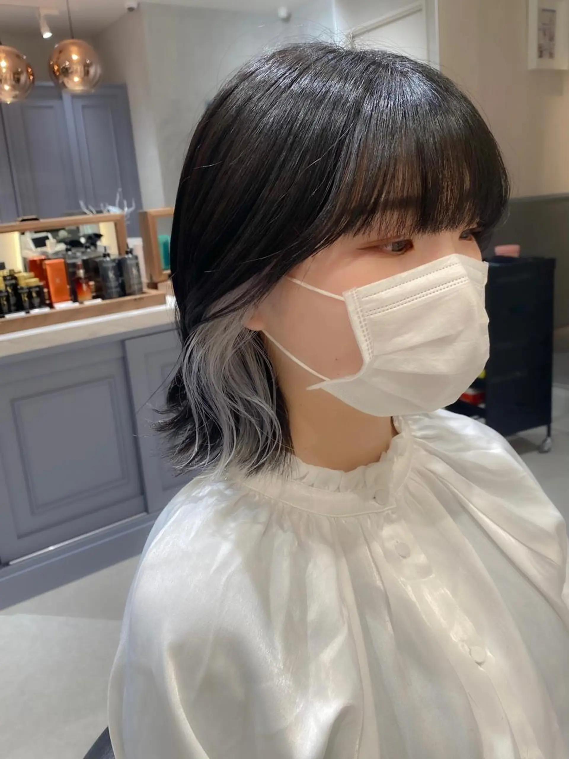 ミディアム ボブ/縮毛矯正/ 高嶋 優のヘアスタイル