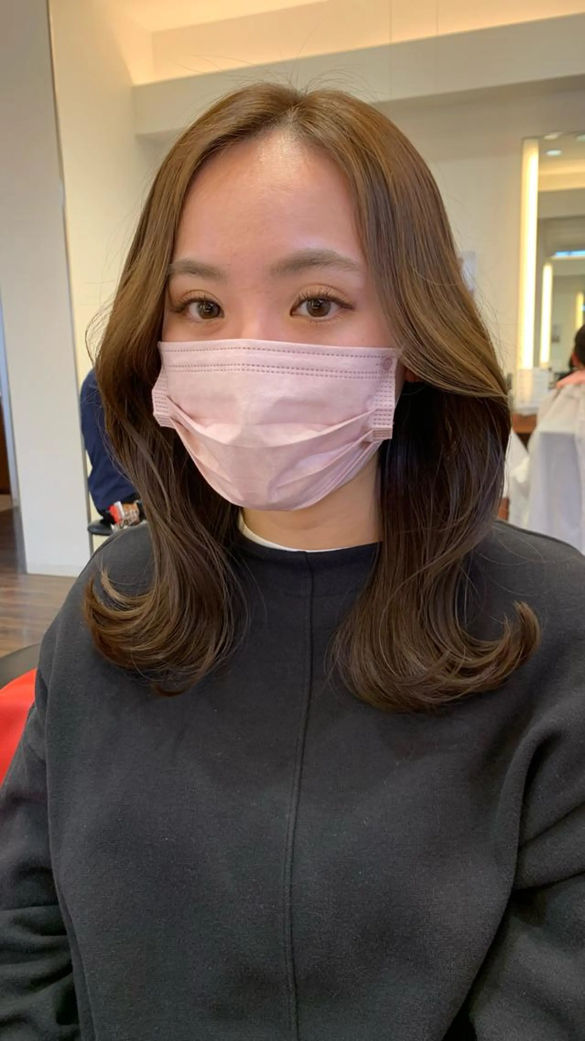 セミロング くびれヘア 韓国風ヘア 韓国ヘア/レイヤー /大嶽佑馬のヘアスタイル