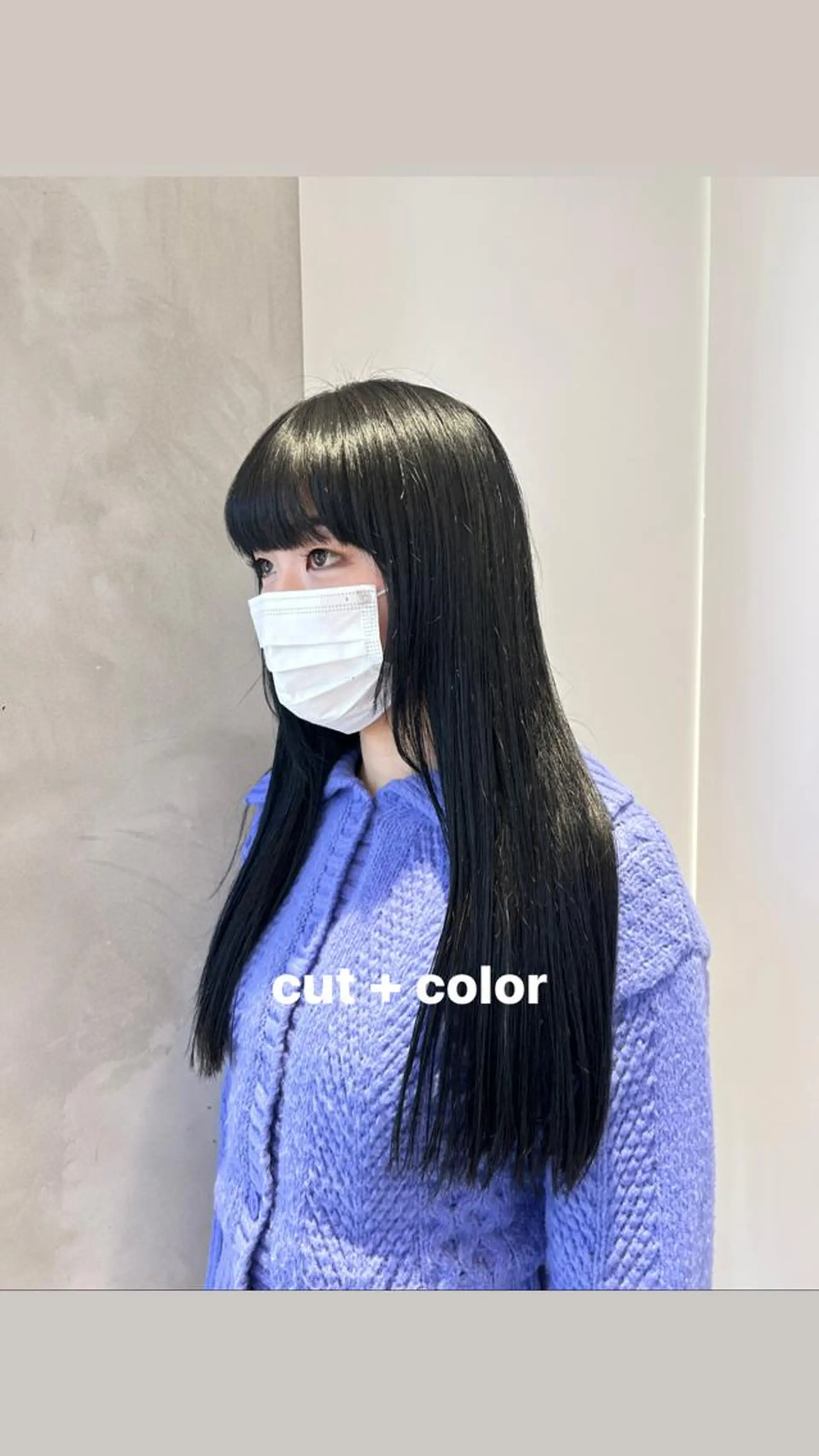 ロング カラー 黒髪 顔周りカット 似合わせカット カット ヘアカラー トリートメント ヘッドスパ ヘアセット miko🪽地毛風/ ハイトーン/レイヤーのヘアスタイル