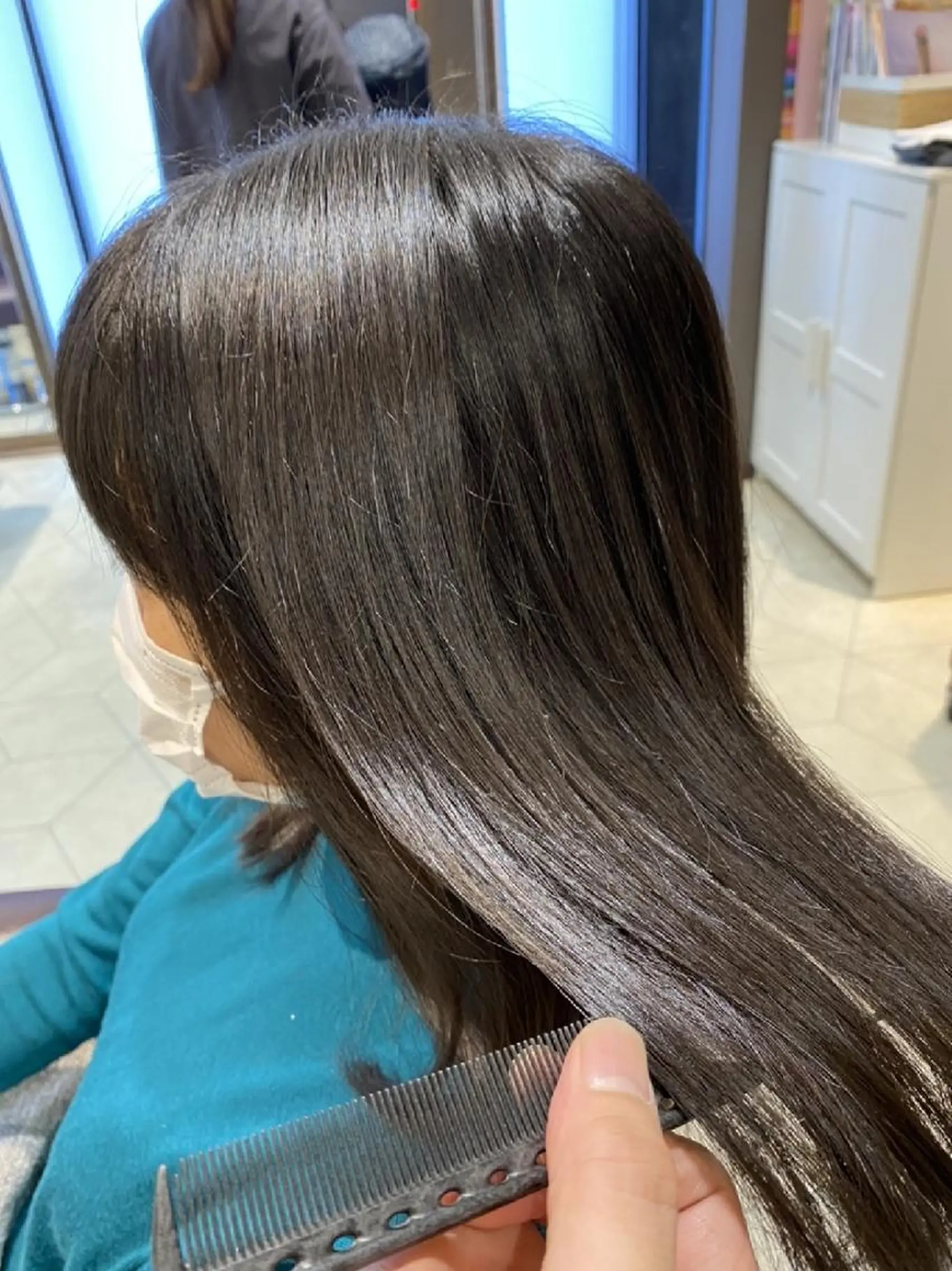 ロング 髪質改善 トリートメント 深夜まで営業中‼️ レム髪質改善のヘアスタイル