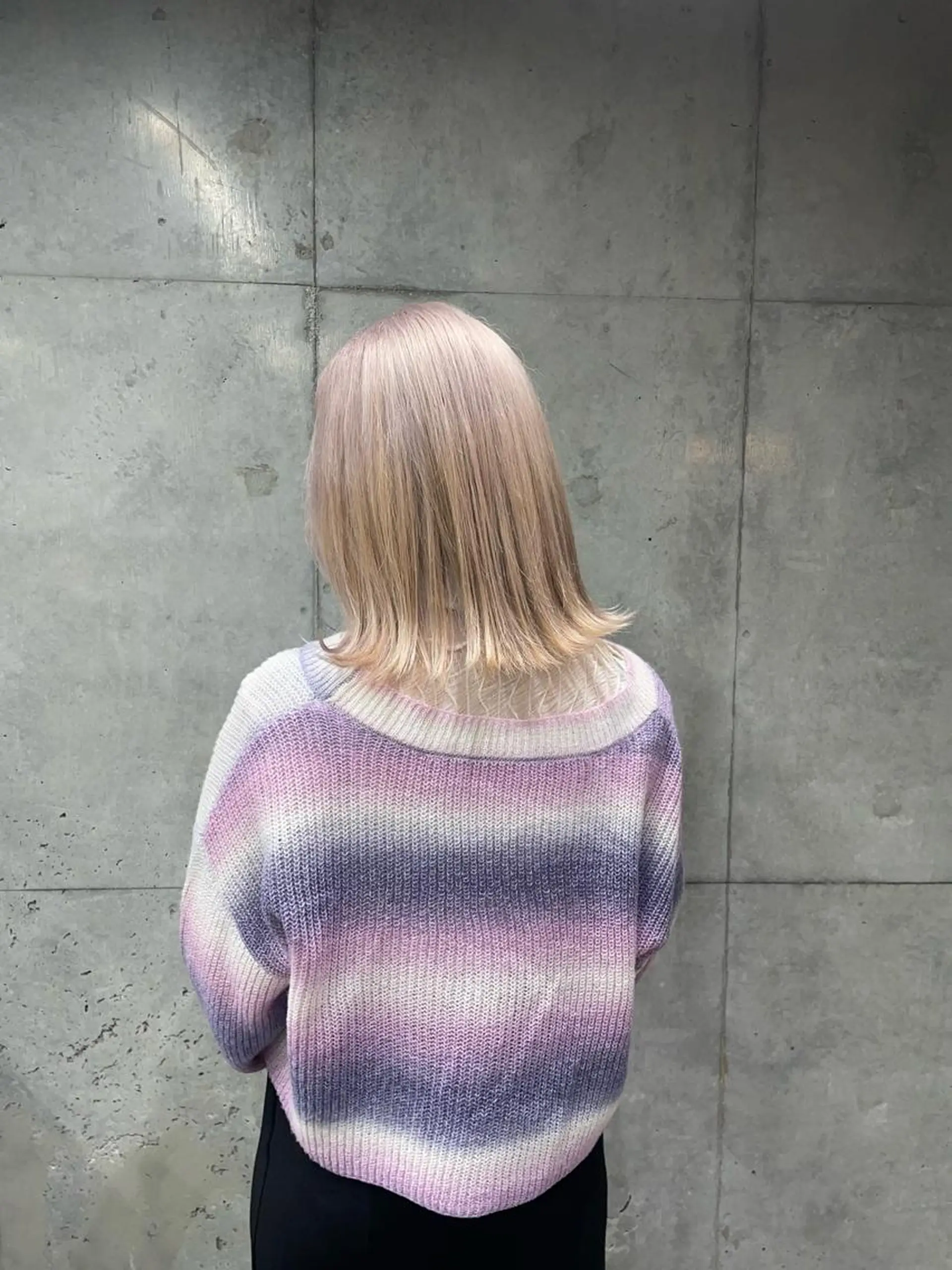 ミディアム ヘアカラー 抜け感ハイトーン/ ボブ/Ririnaのヘアスタイル