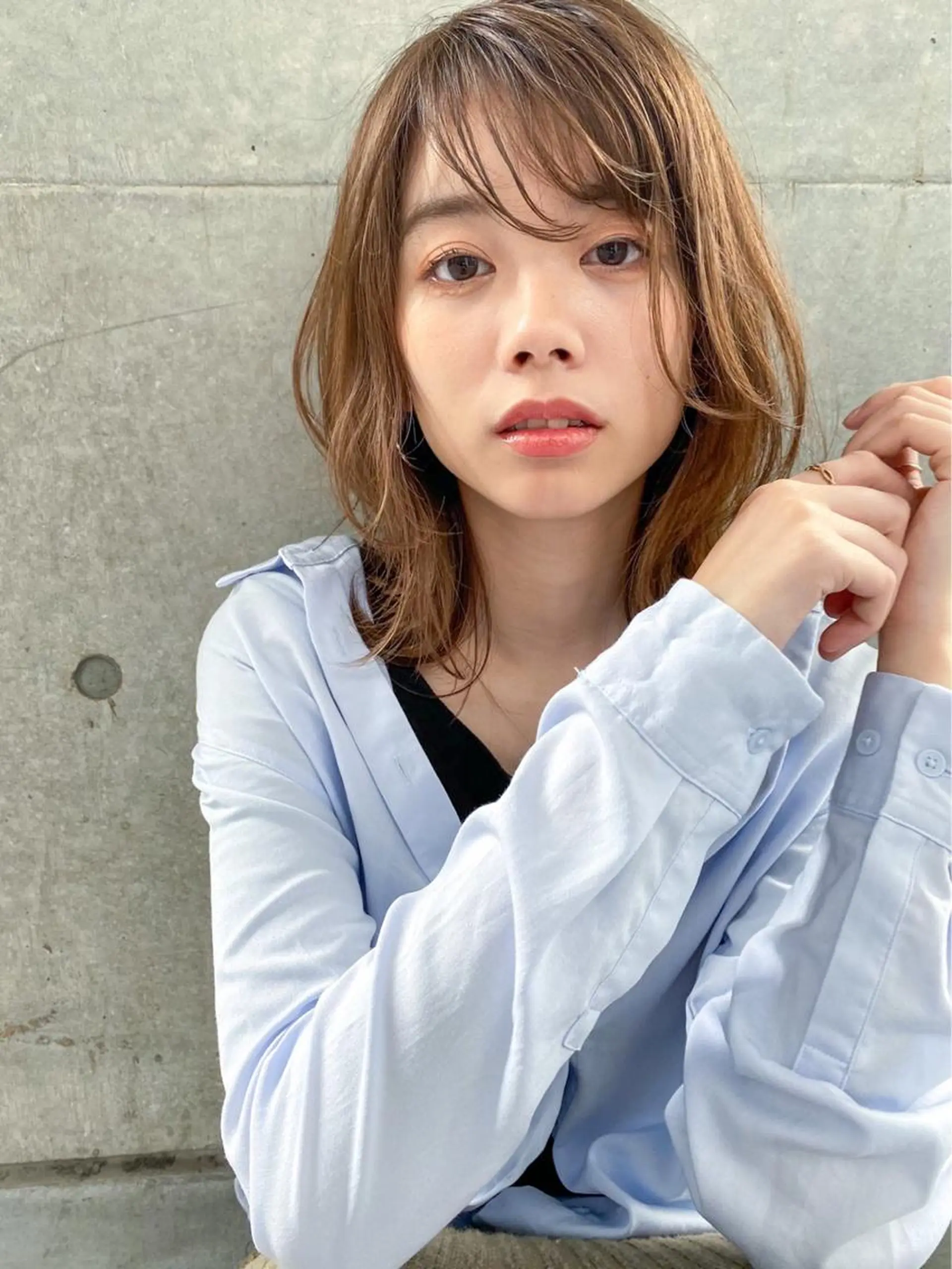 細めハイライト🩶 ボブ/レイヤーカットのヘアスタイル