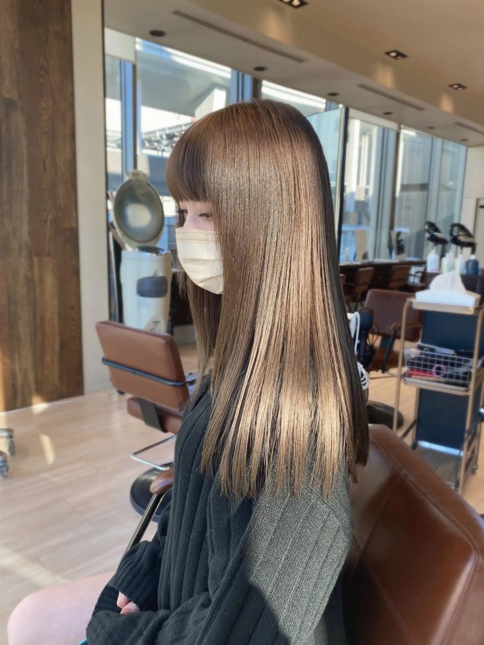 セミロング カラー 佐藤 悠衣/透明感 カラー/似合わせ前髪のヘアスタイル