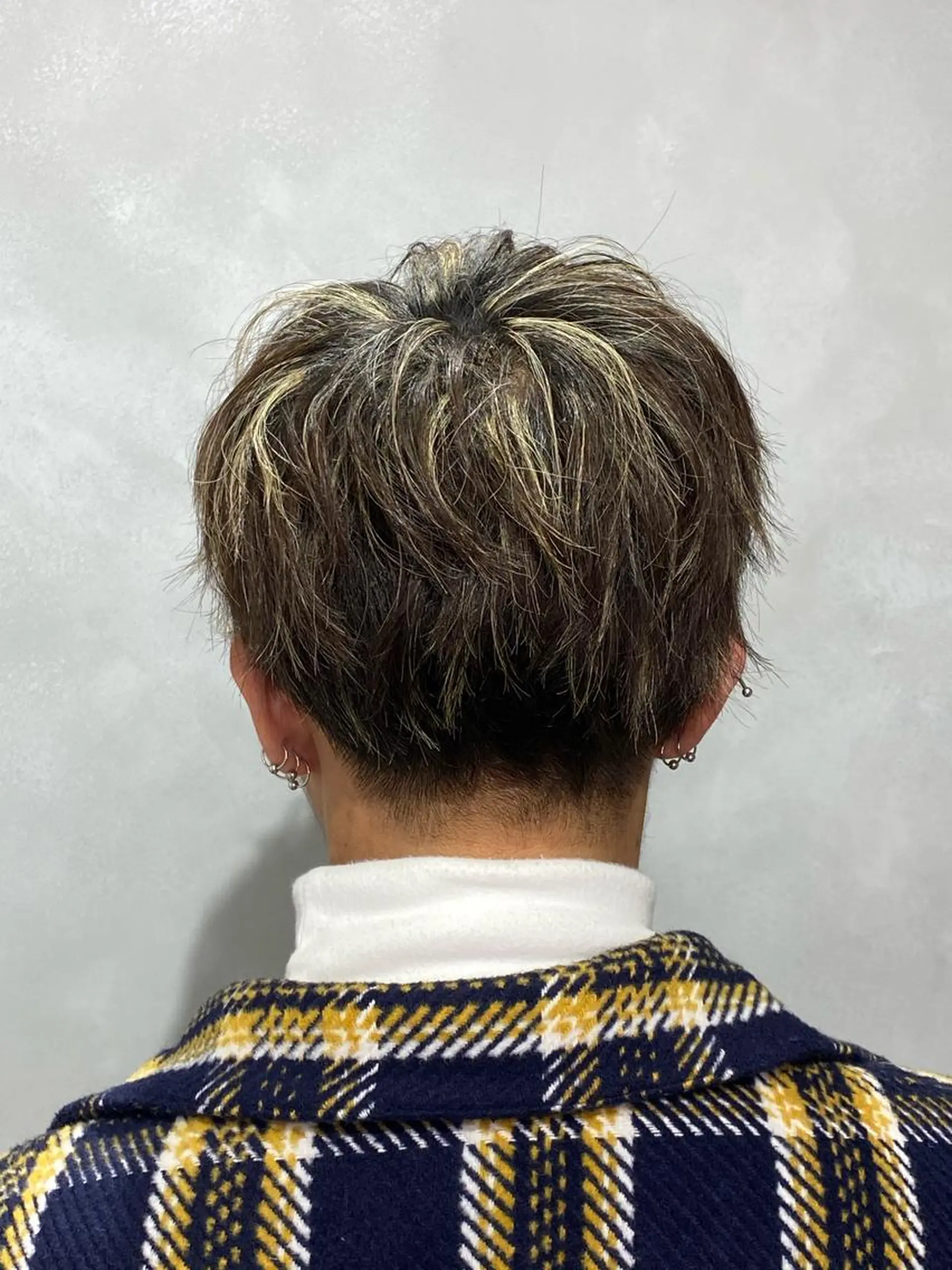 ショート カラー メンズ メンズメッシュ メッシュ 髪質改善/縮毛矯正 レイヤー/松川匠のヘアスタイル