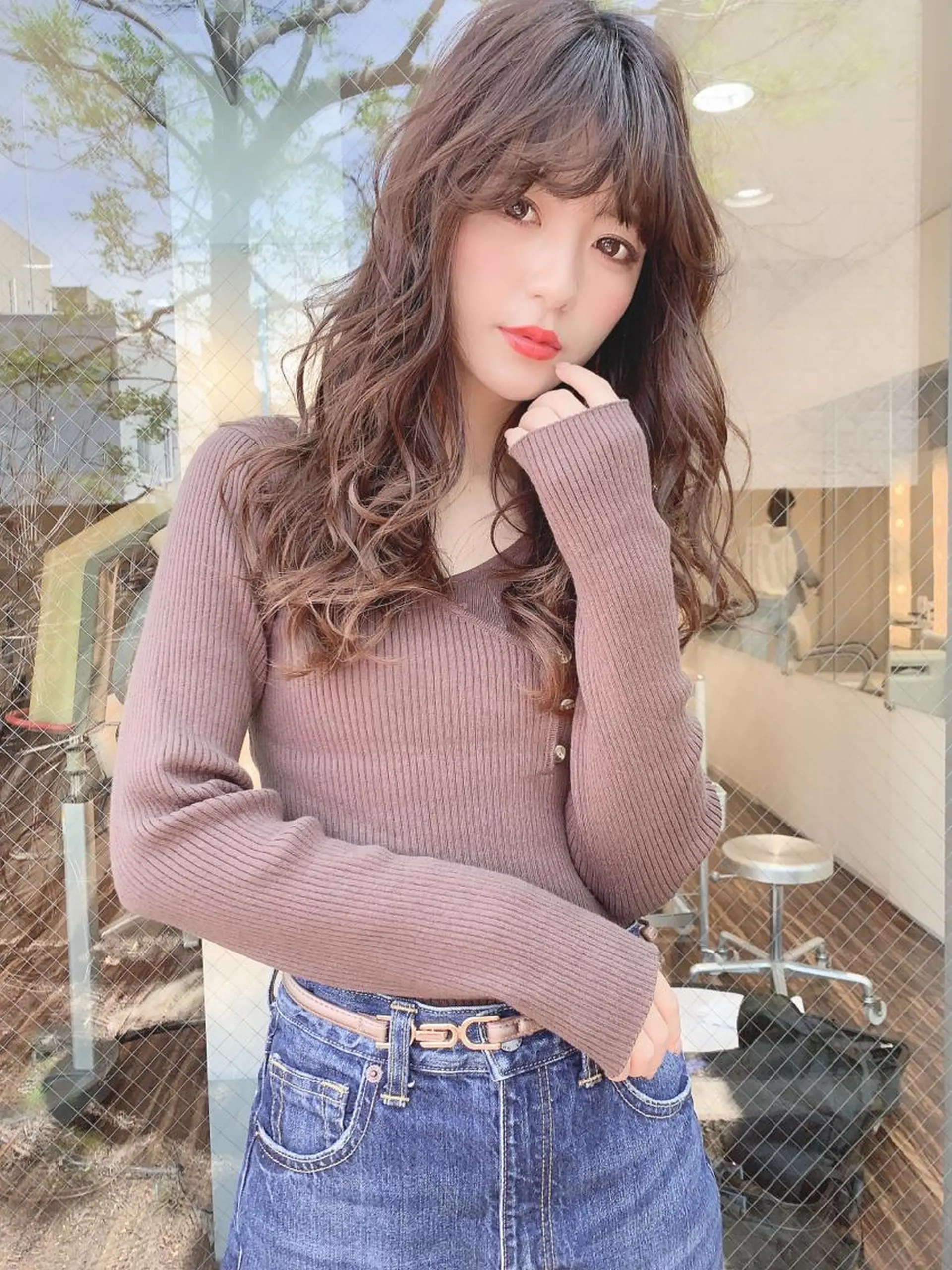 ロング カラー ベージュカラー 髪質改善サロン 心斎橋ARCHEのヘアスタイル