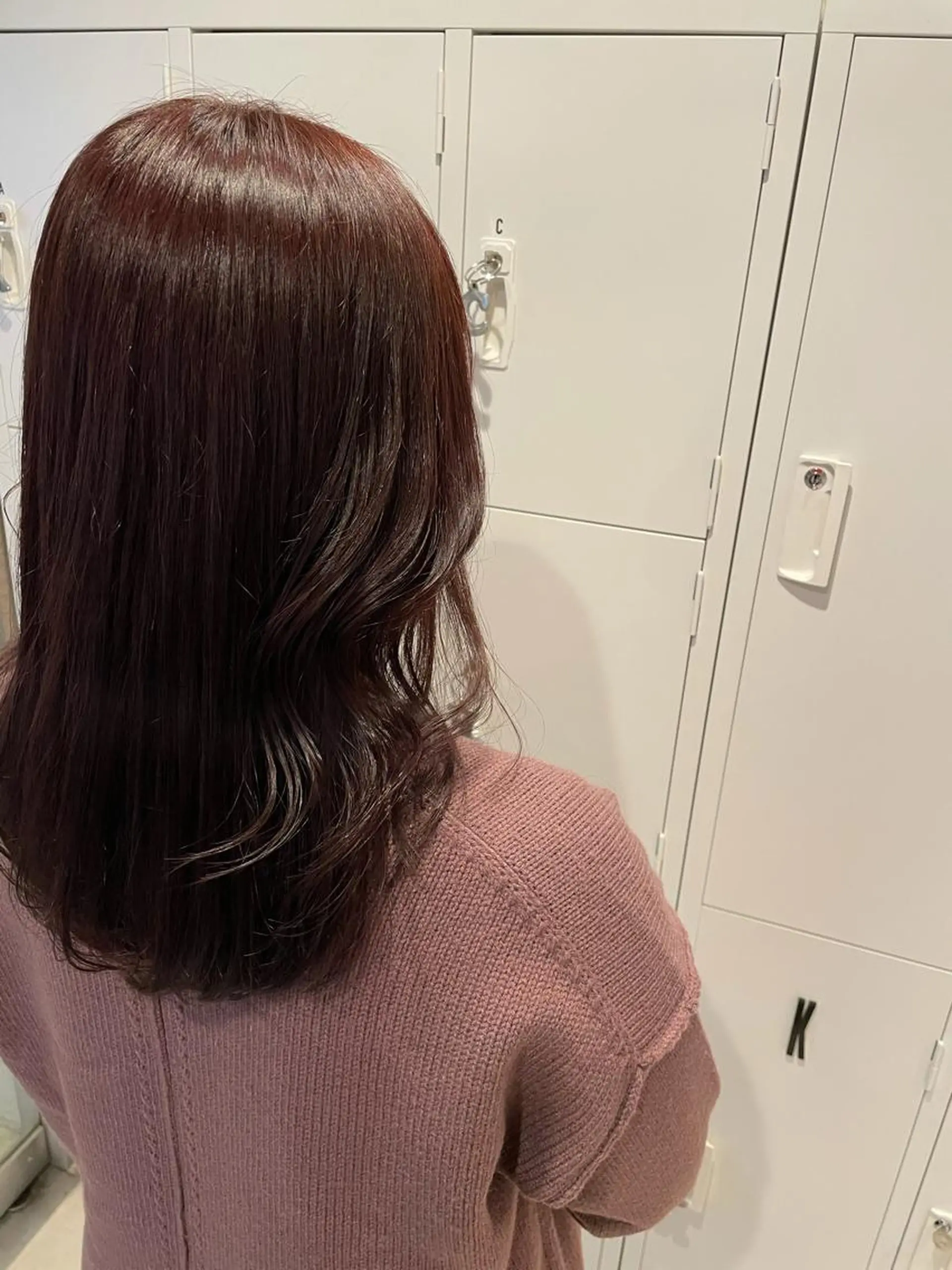 セミロング カラー レッドカラー 沖縄/ヘアアレンジ /ナカノのヘアスタイル