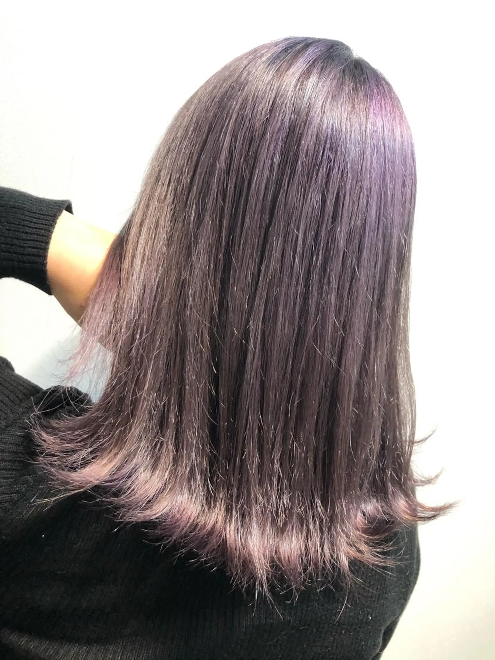 ミディアム カラー パープルカラー シルバー ヘアカラー トリートメント 【ショートボブ🤎】 YU-KAのヘアスタイル