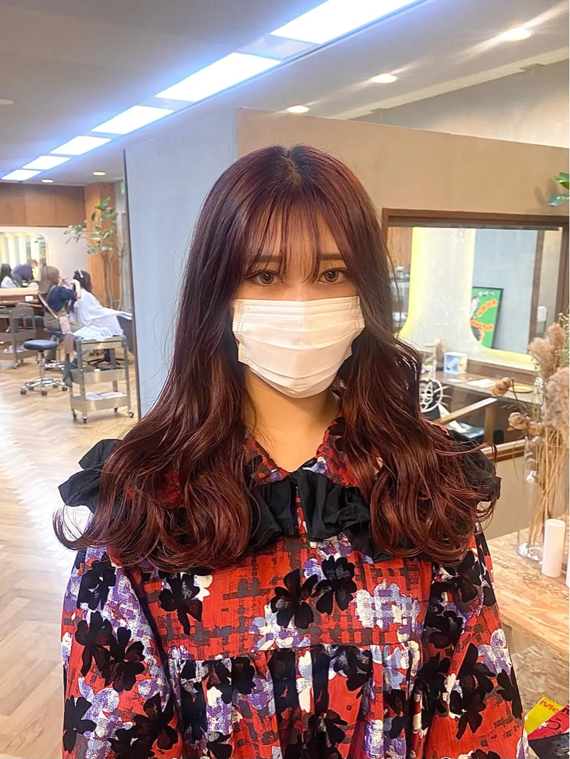 ロング カラー パーマ ヘアアレンジ ブリーチ ブリーチなしカラー カット ヘアカラー トリートメント ハル🌸柔色/ ブリーチなし/艶髪のヘアスタイル